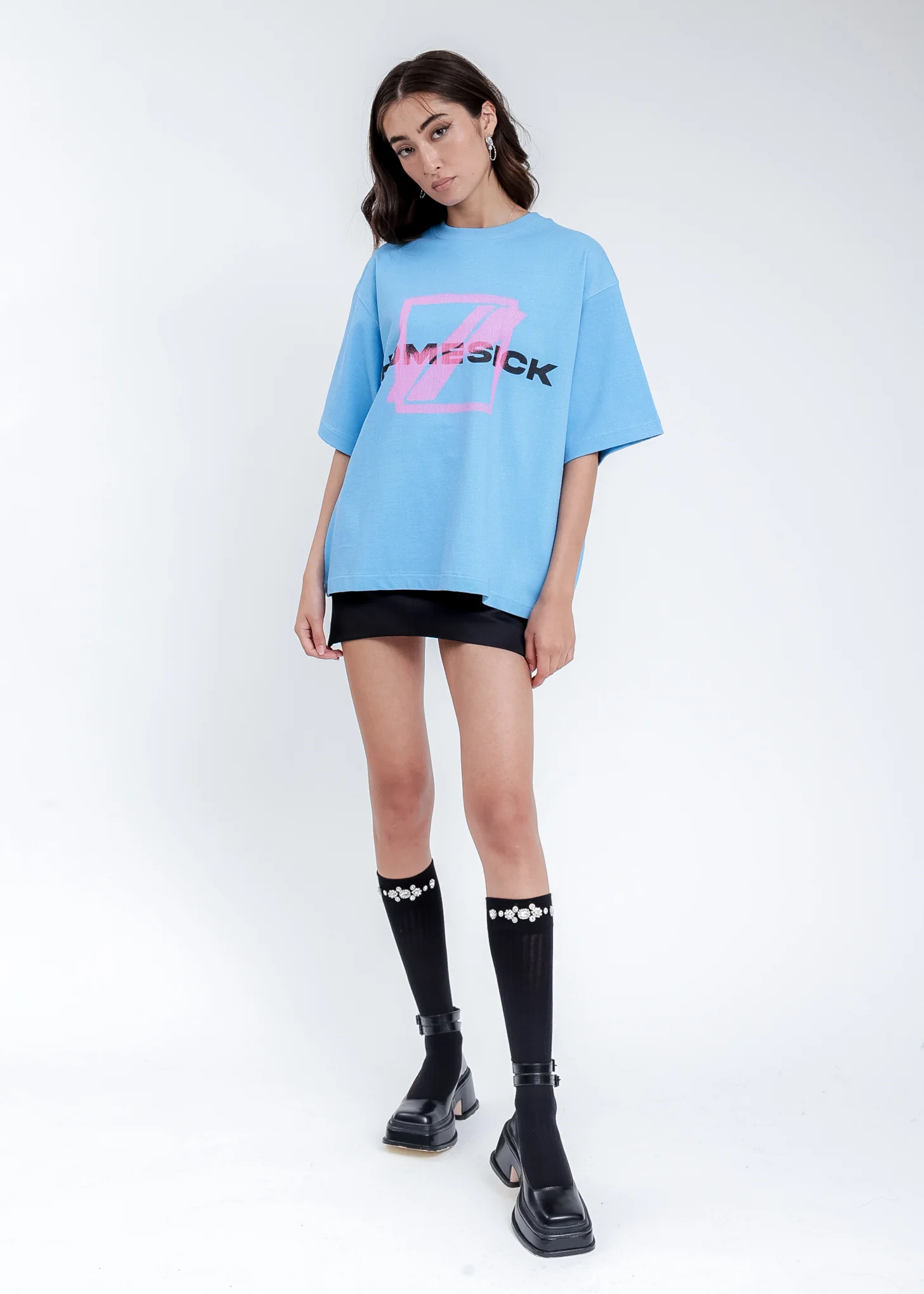 Blue Homesick Big Logo T-Shirt - Image 5