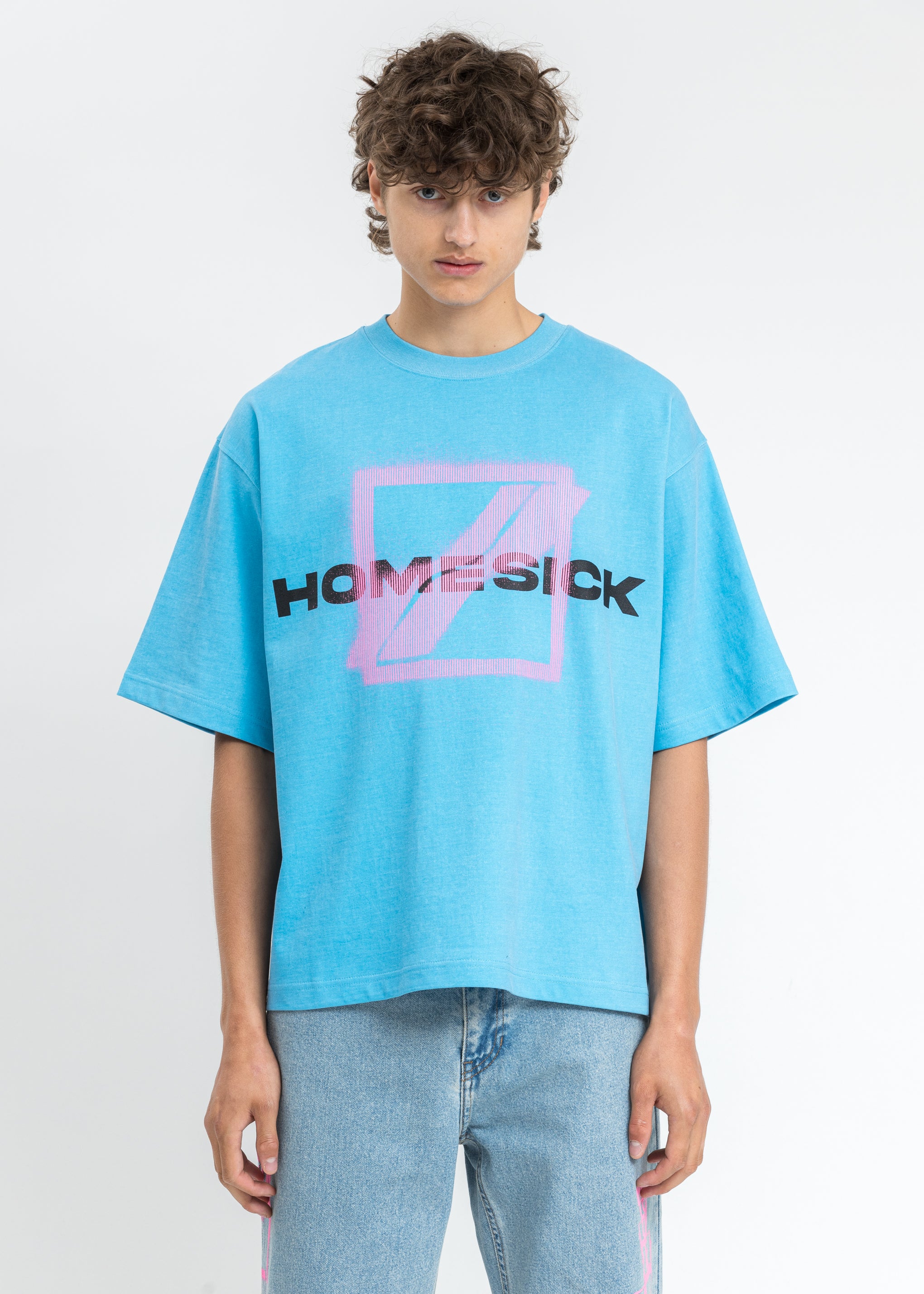Blue Homesick Big Logo T-Shirt