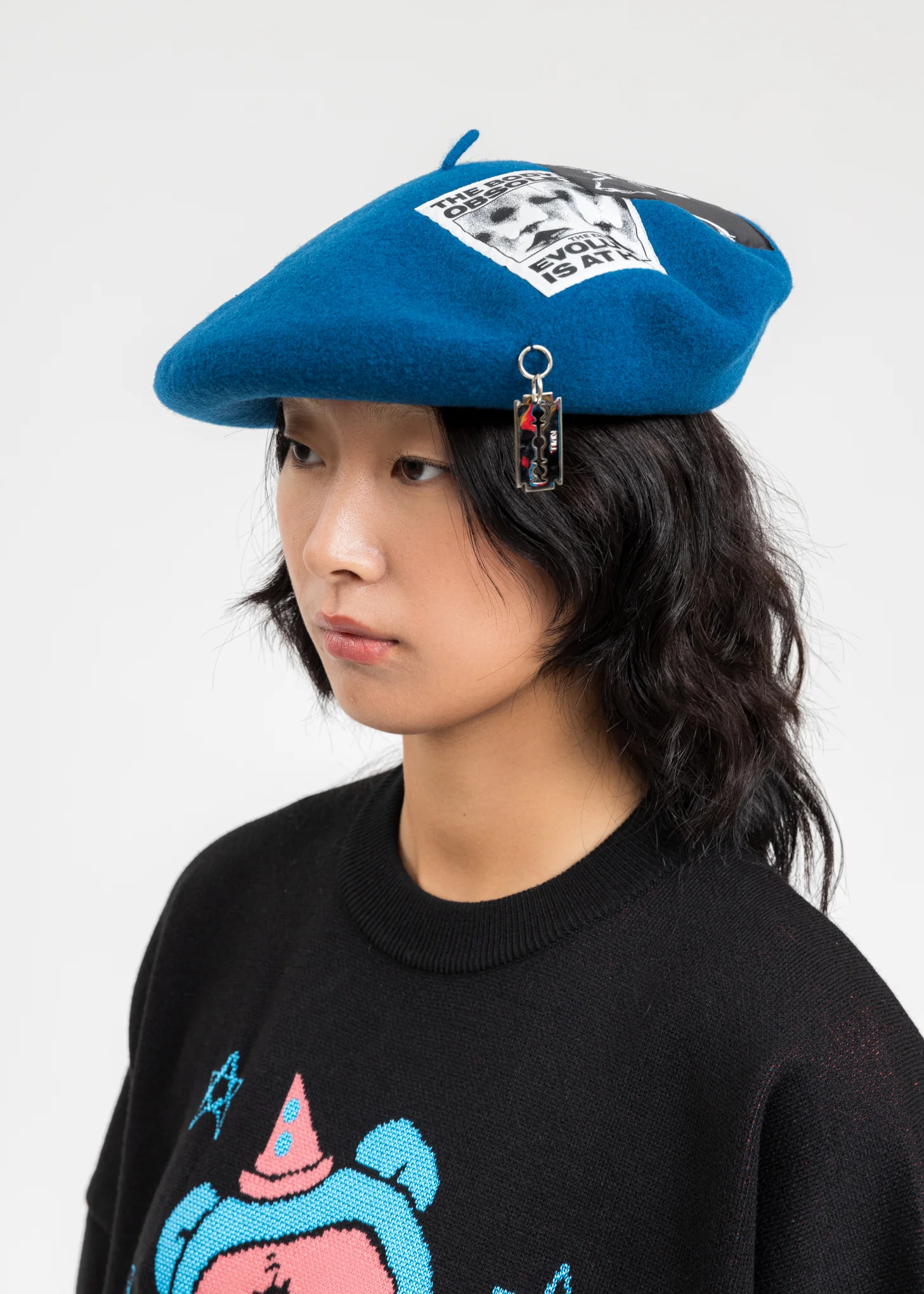 Blue KIDILL × CA4LA Big Beret - Image 2