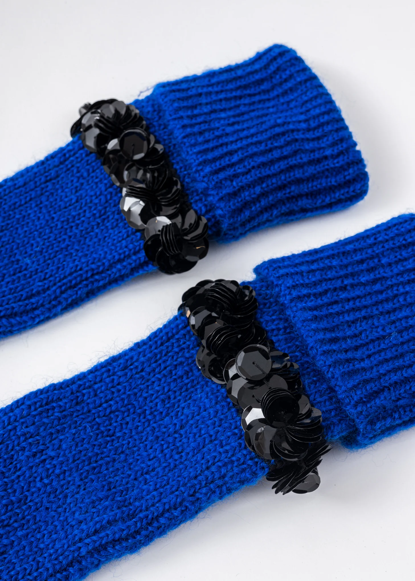 Blue Knit Gloves - Image 6