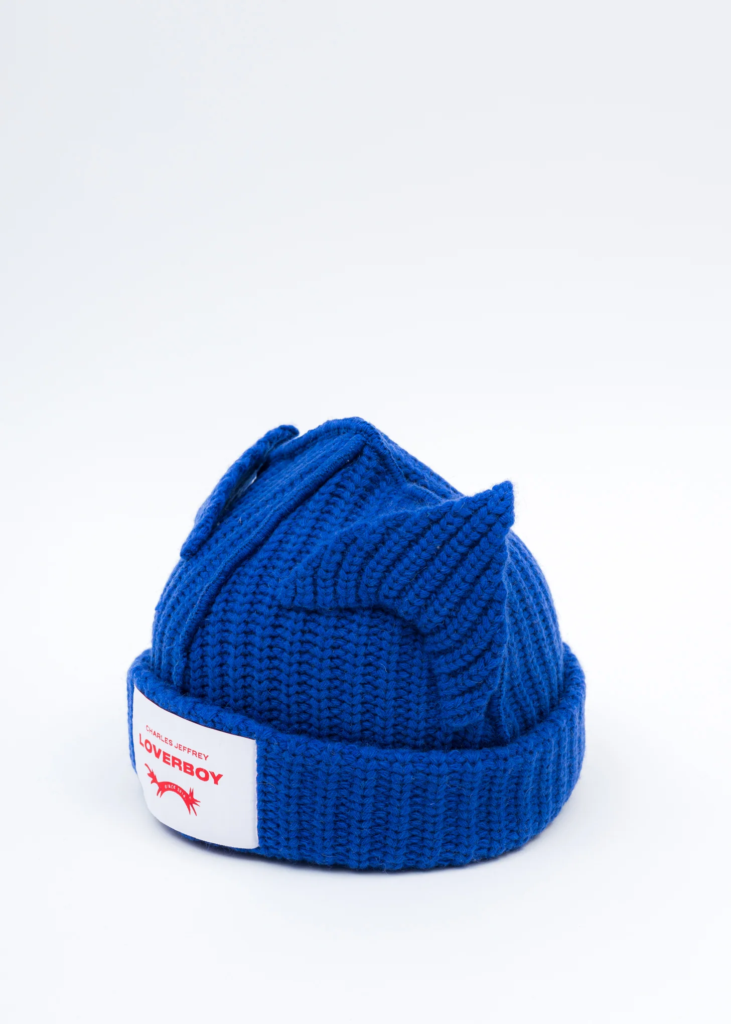 Blue Chunky Ears Beanie - Image 2