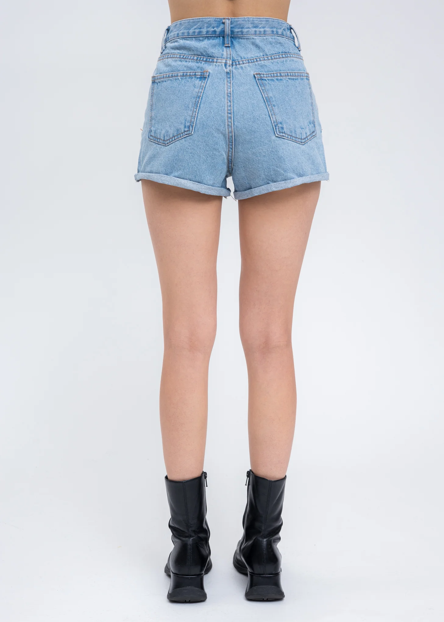 Blue Label Denim Shorts - Image 4