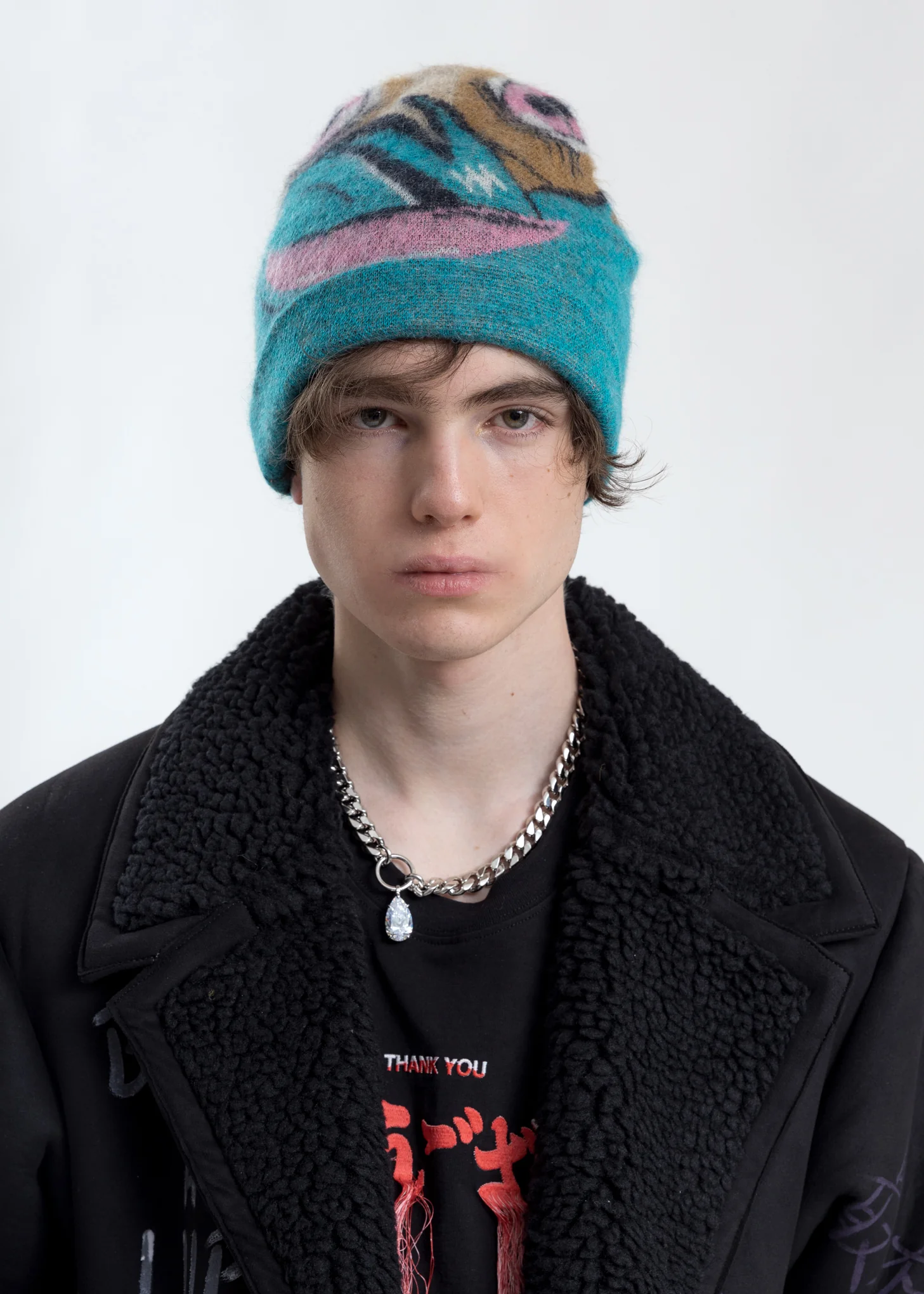 Blue Mask Knit Cap - Image 2