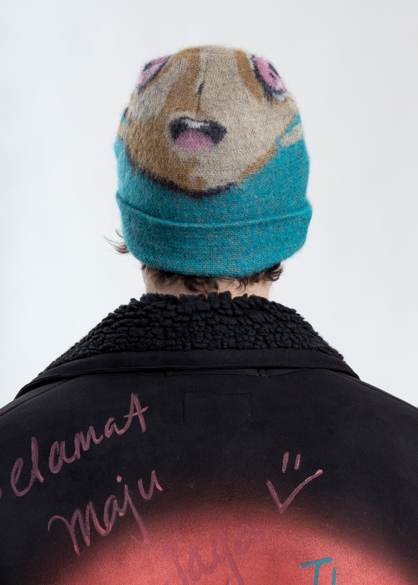 Blue Mask Knit Cap - Image 4