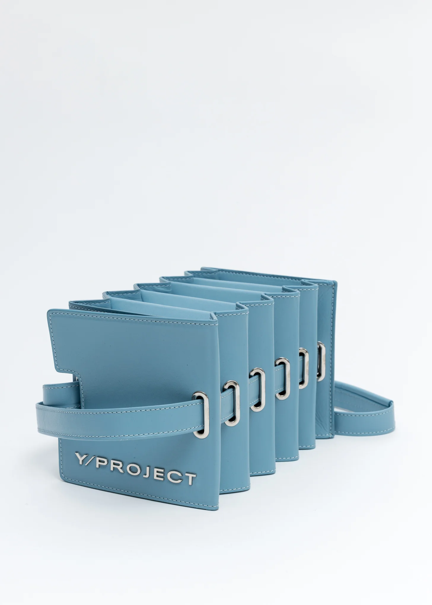 Blue Mini Accordion Bag
