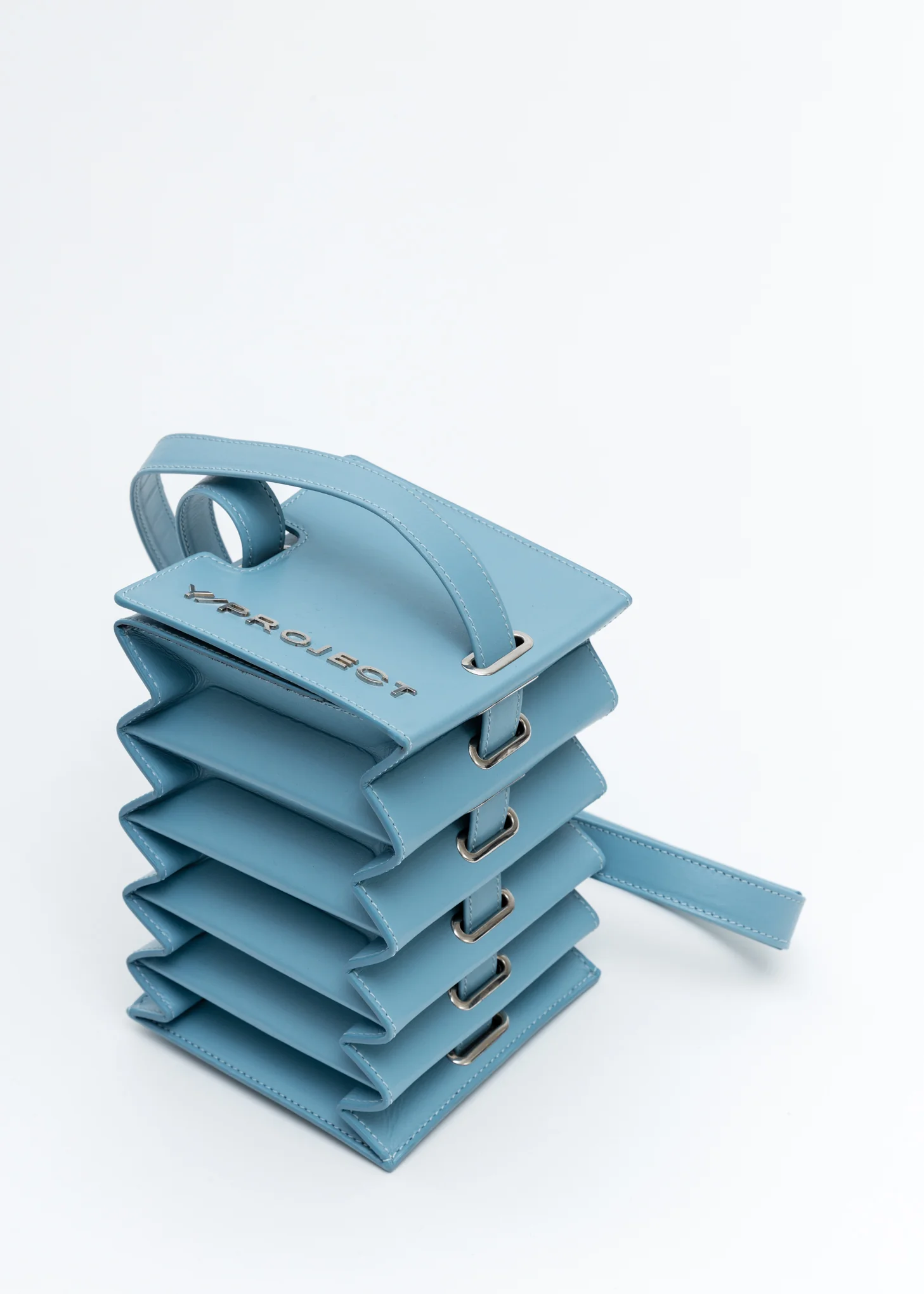 Blue Mini Accordion Bag - Image 2