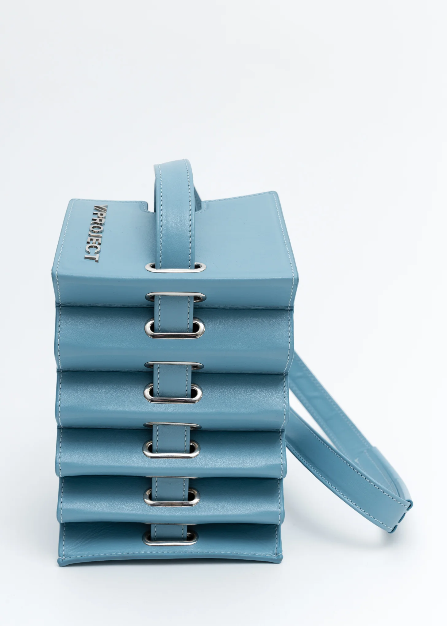 Blue Mini Accordion Bag - Image 3