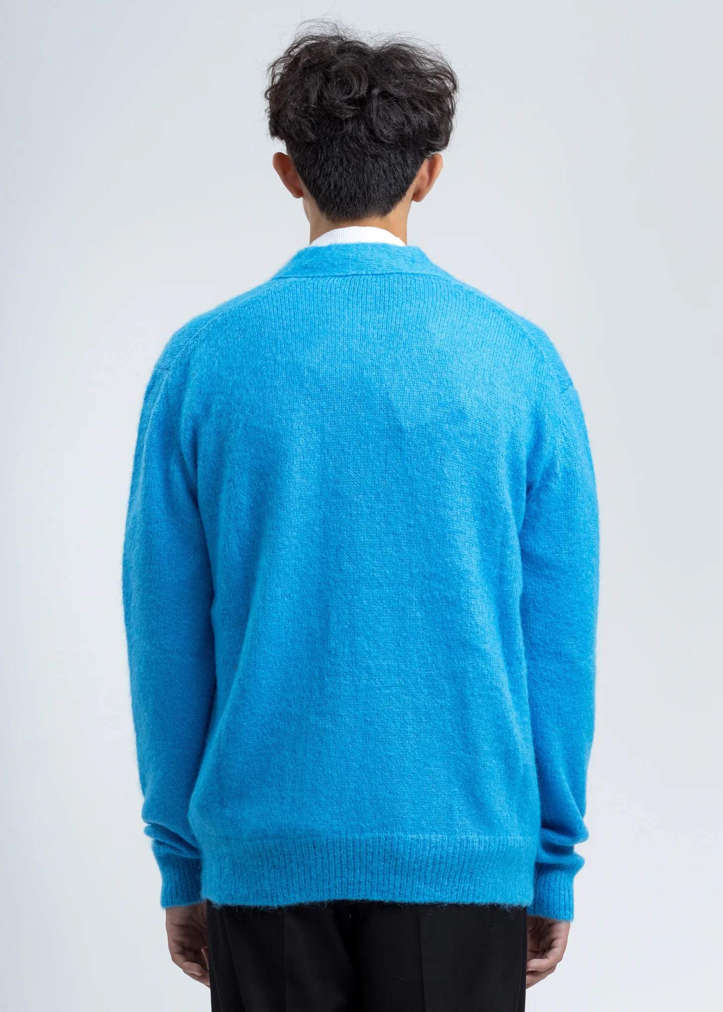Blue Mohair Cardigan - Image 4