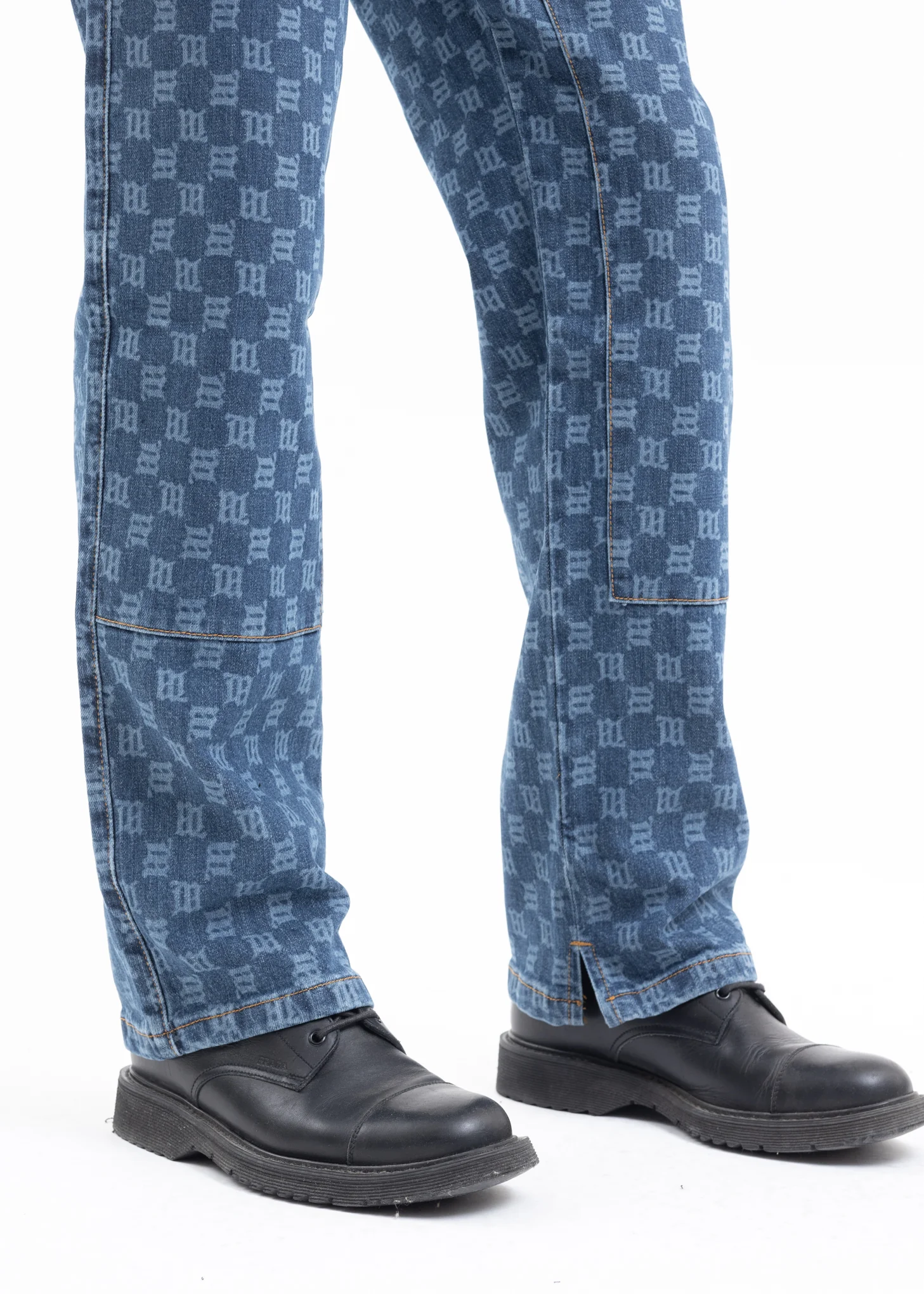 BLUE MONOGRAM CARPENTER DENIM TROUSERS - Image 2