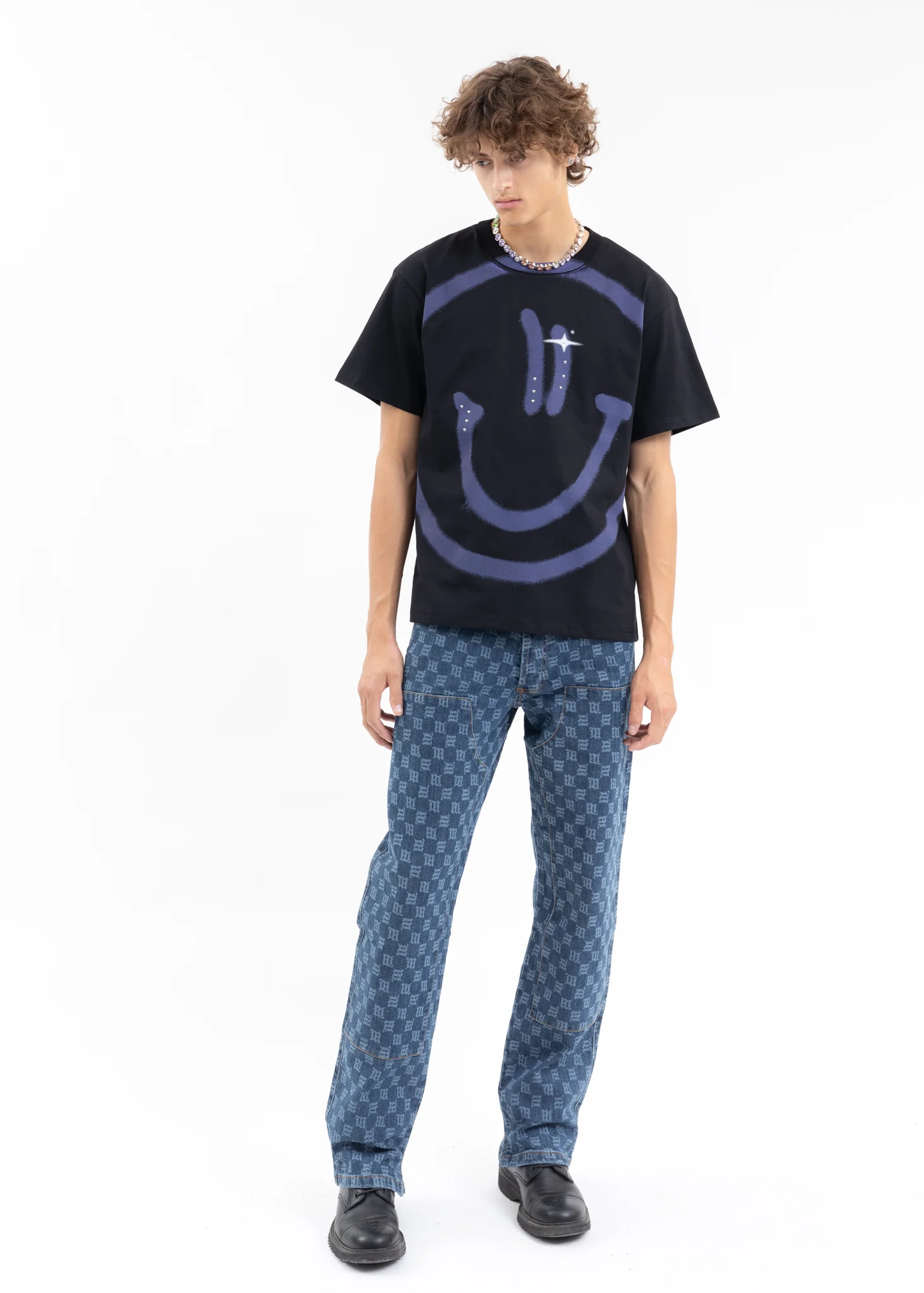 BLUE MONOGRAM CARPENTER DENIM TROUSERS - Image 6