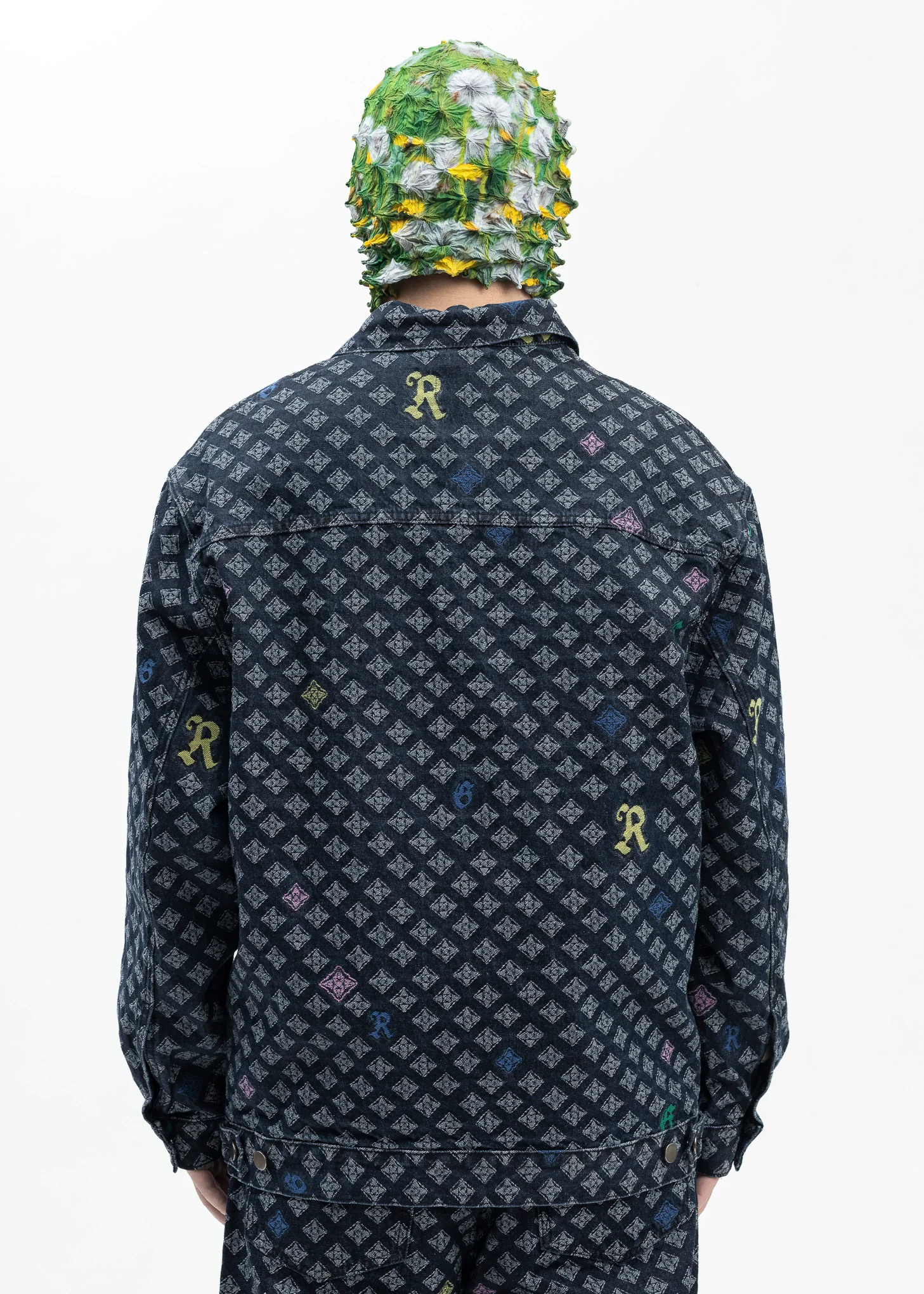 BLUE MULTI LOGO DENIM JACKET - Image 2