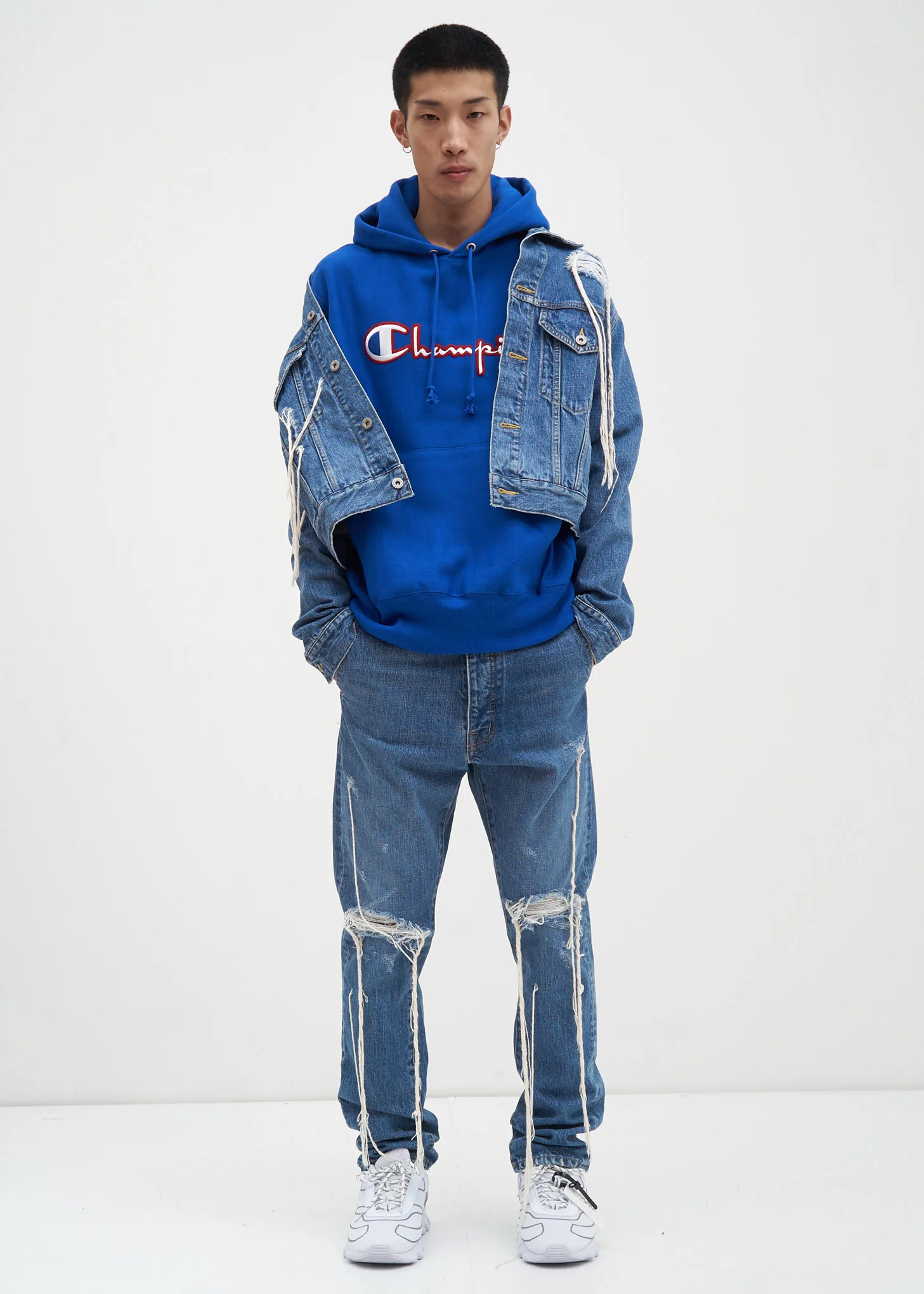 Blue Scripture Hoodie - Image 2