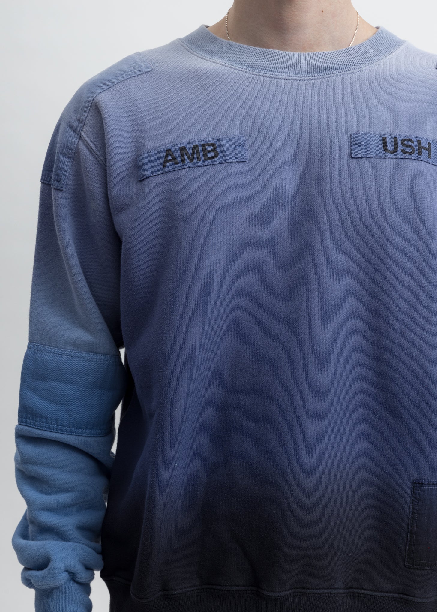 Blue New Patchwork Sweatshirt - Image 4