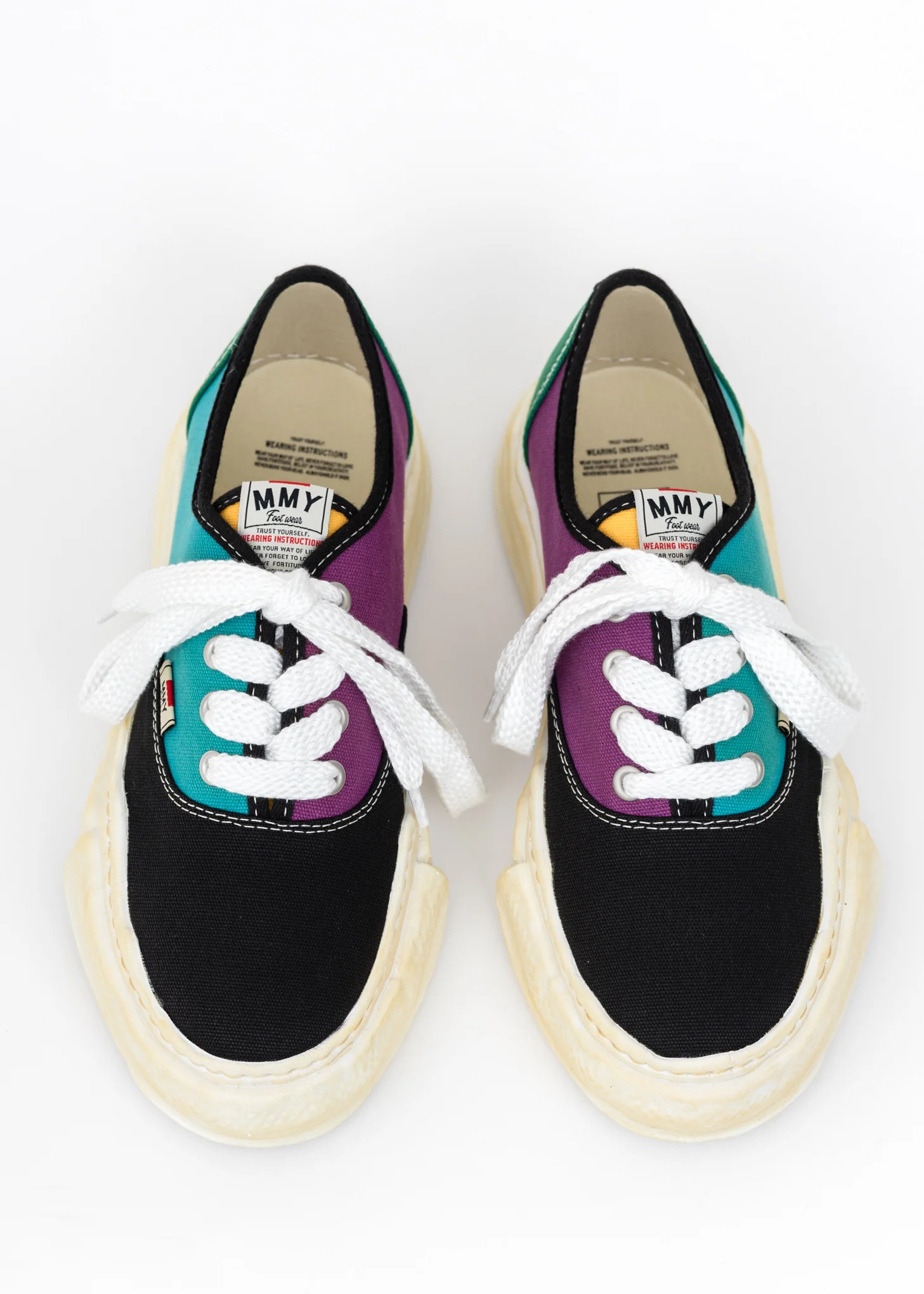 Multi Original Sole Overdyed Lowcut Sneaker (Blue Baker) - Image 2