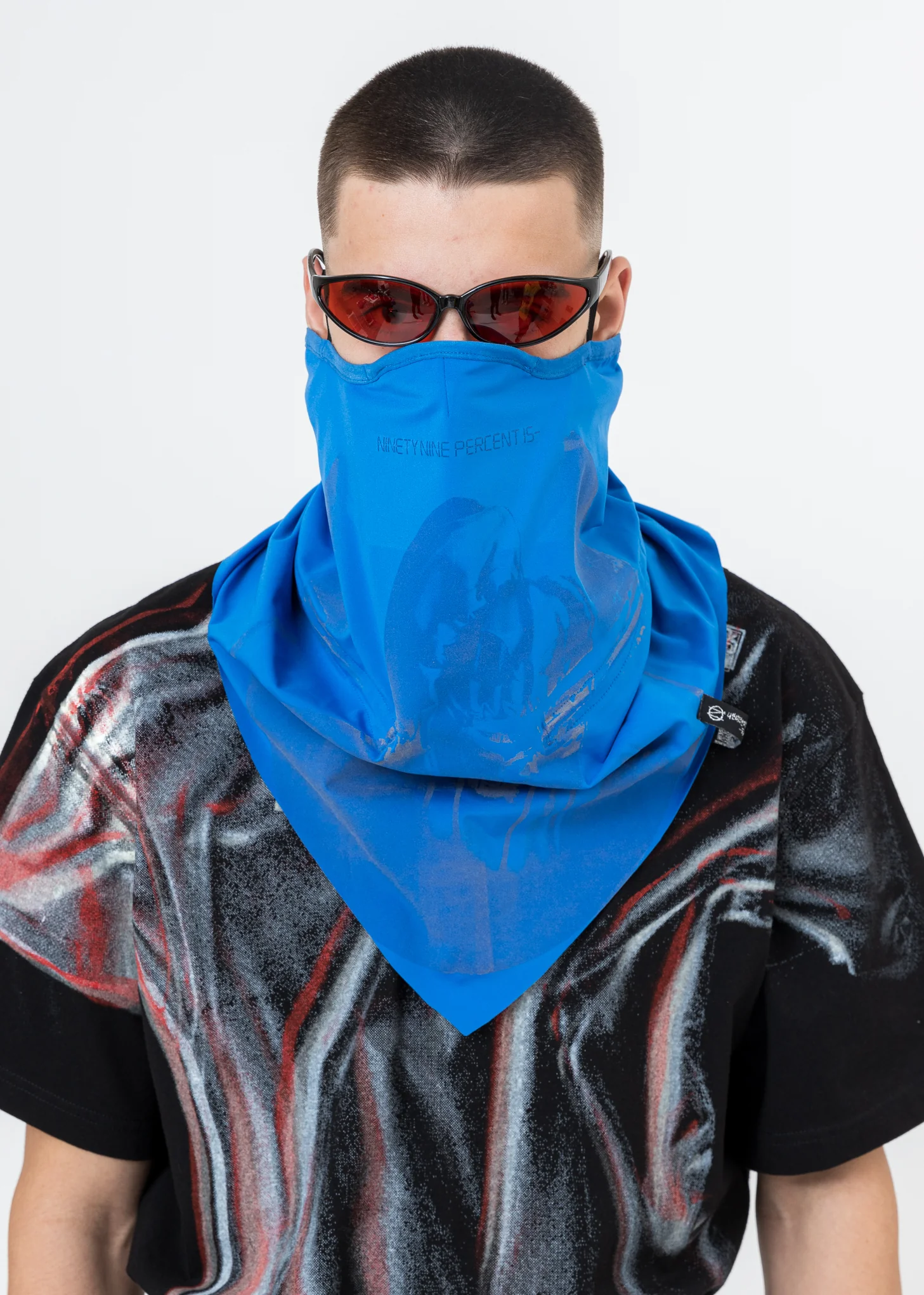 Blue "OUR FACE" Neckwarmer