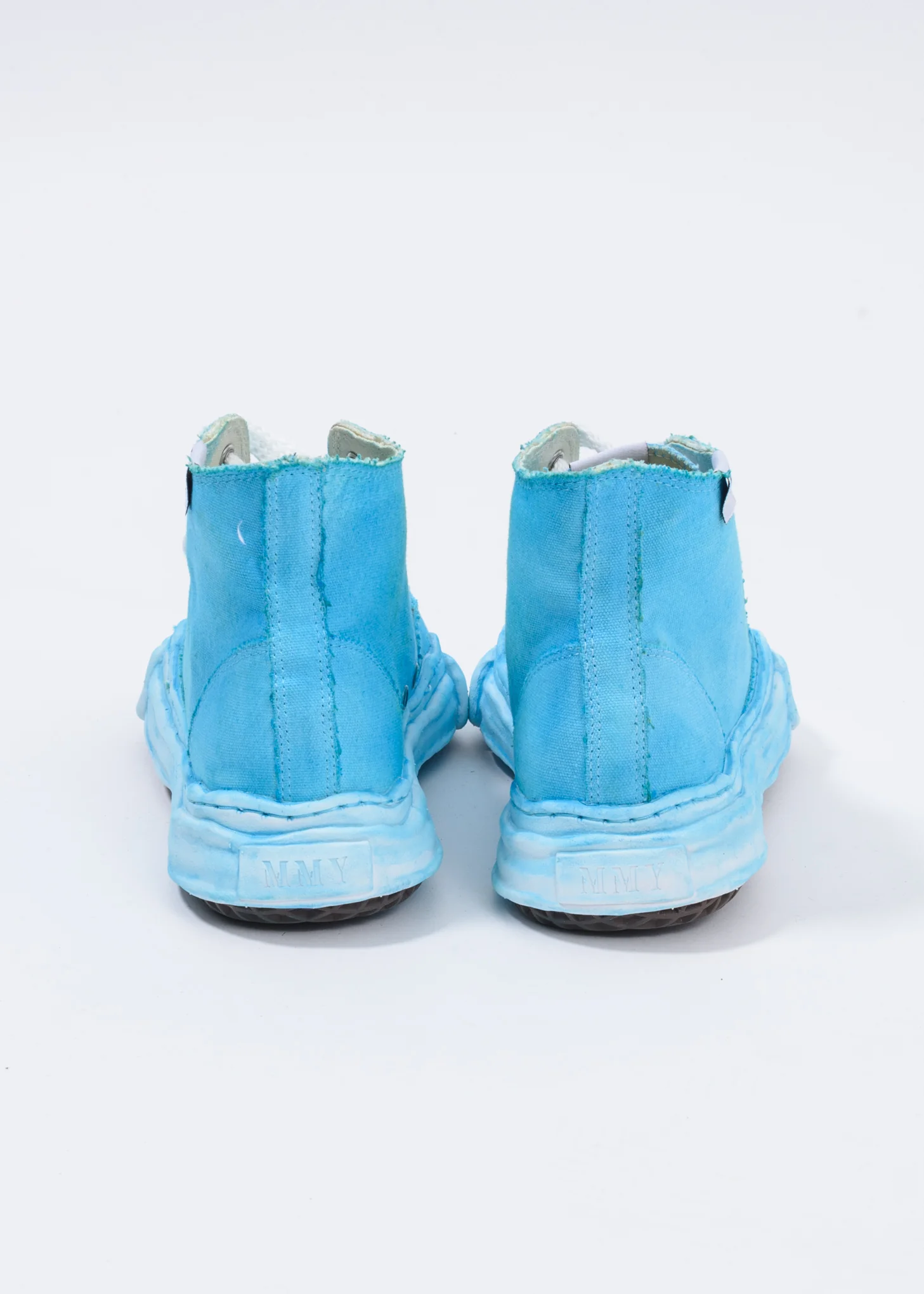 Blue Overdye Original Sole High Top Sneaker - Image 2