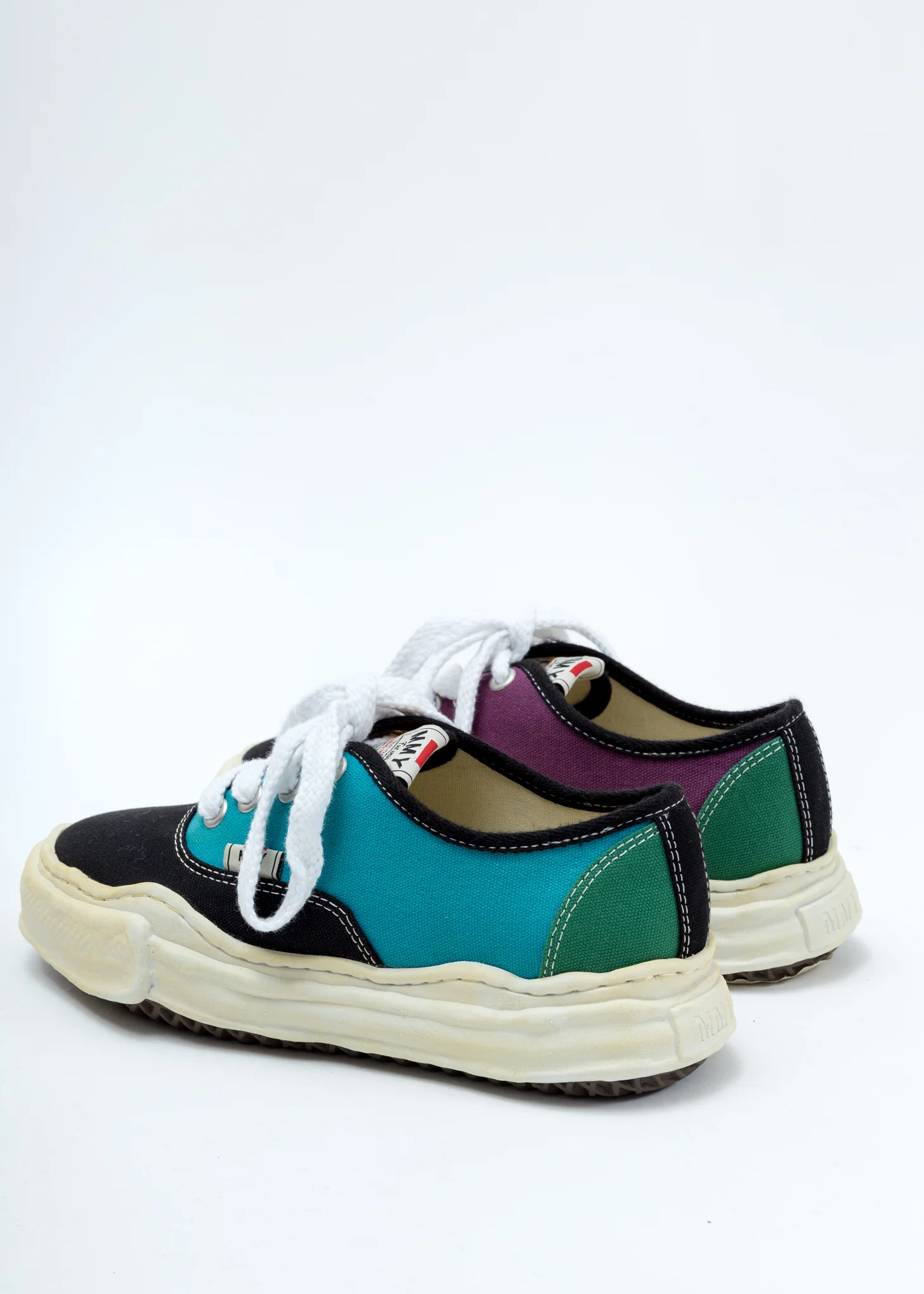 Blue Outer Overdyed Original Sole Low Cut Sneaker - Image 2