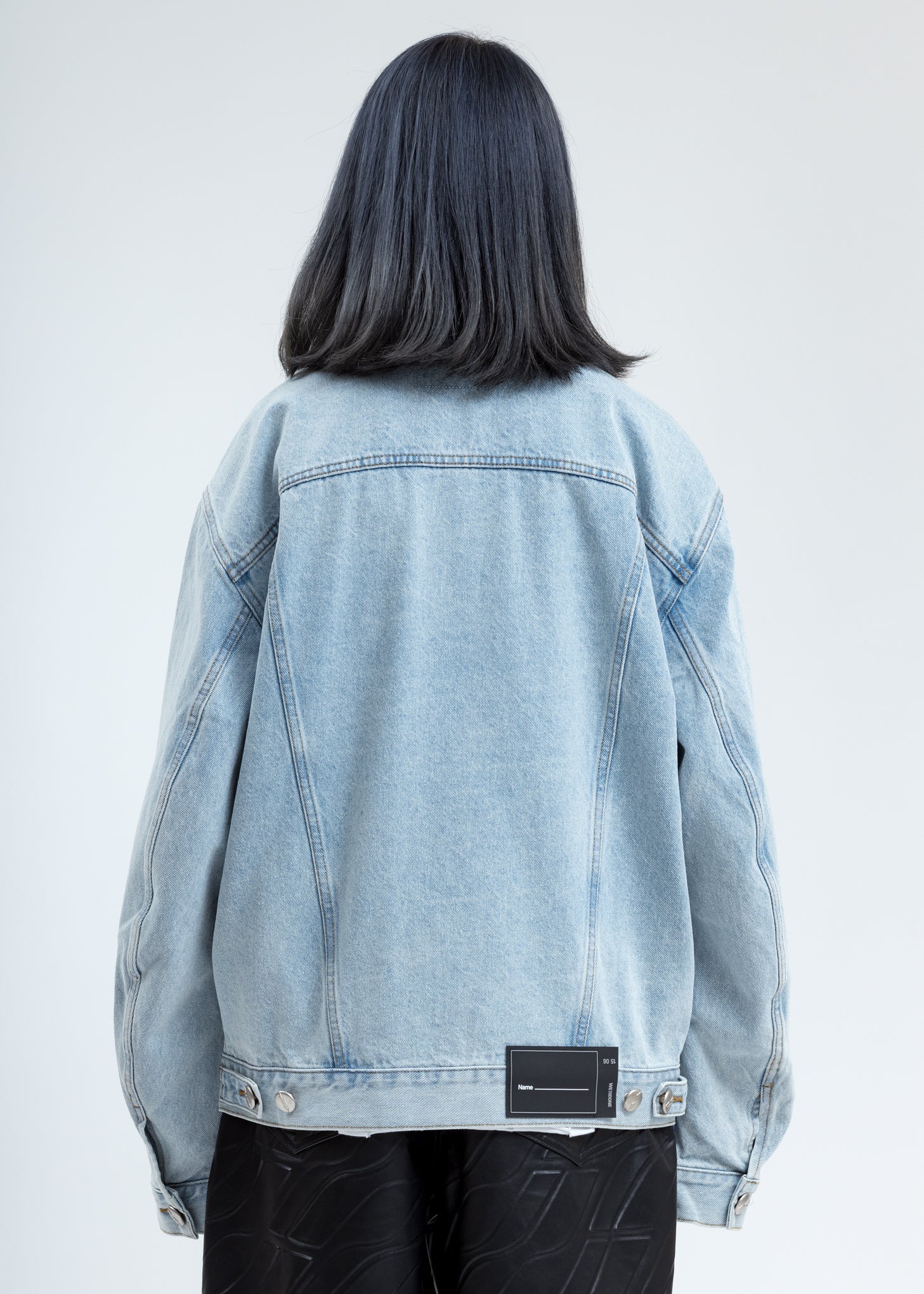 Blue Oversized Denim Jacket - Image 5