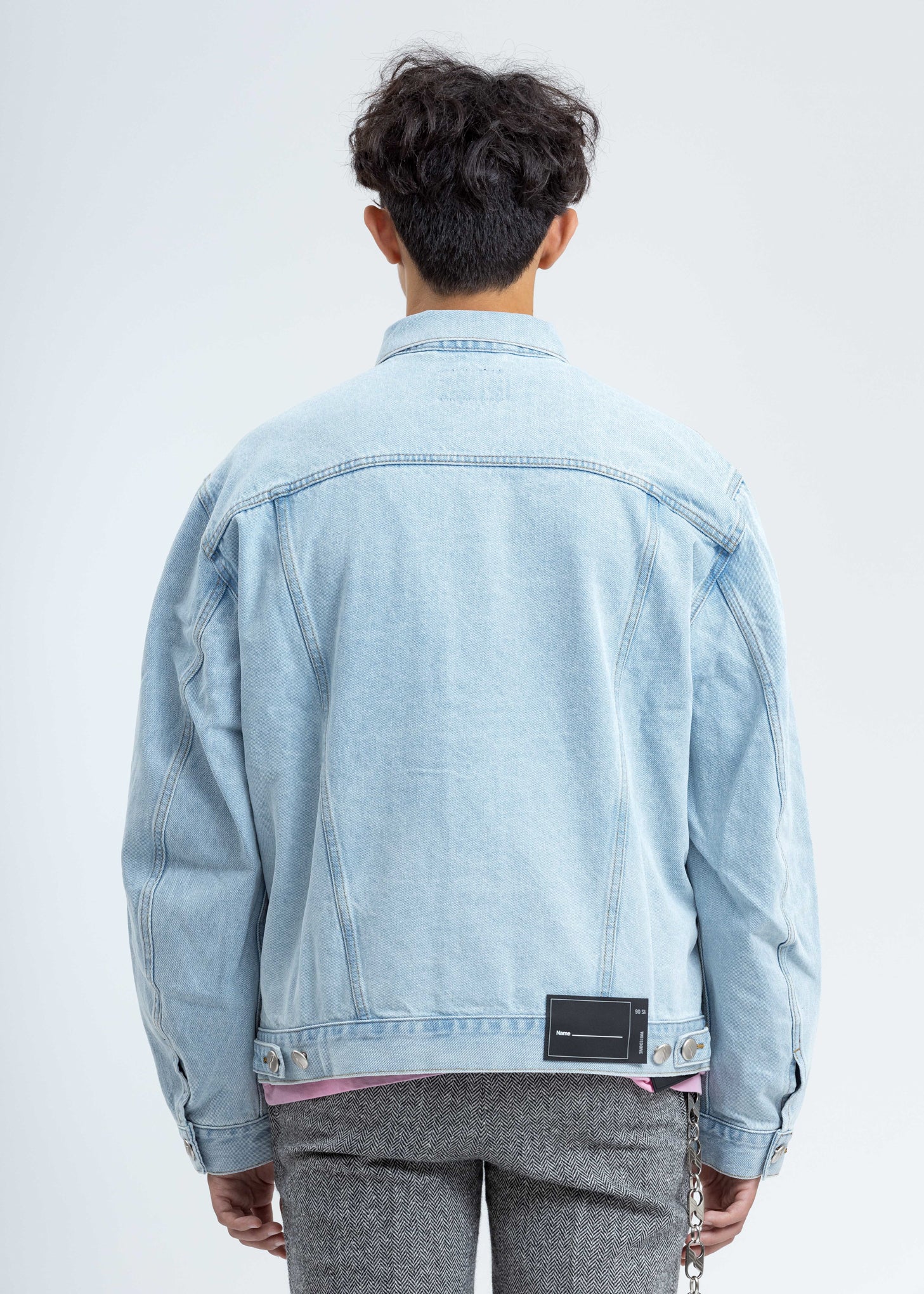 Blue Oversized Denim Jacket - Image 4