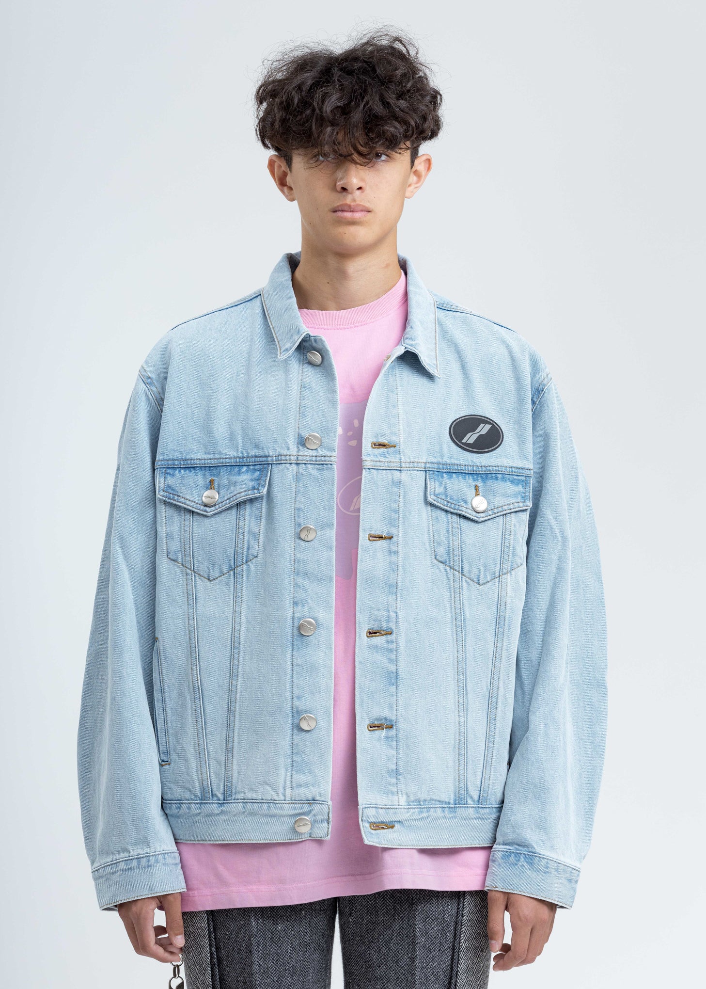 Blue Oversized Denim Jacket - Image 5