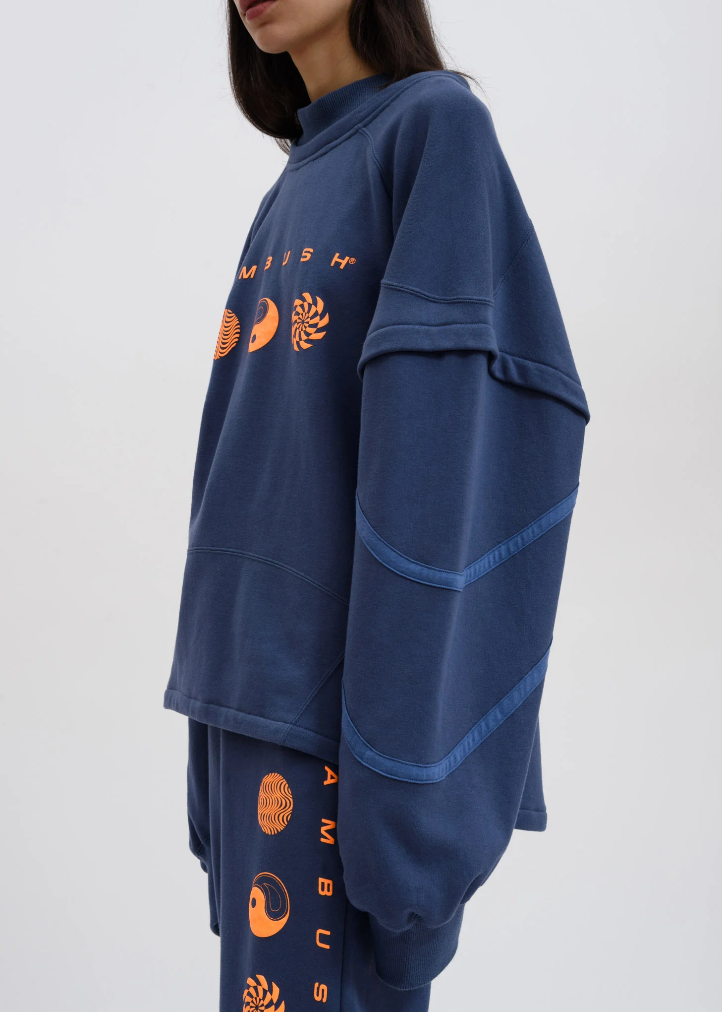 Blue Patchwork Sweater - Image 2
