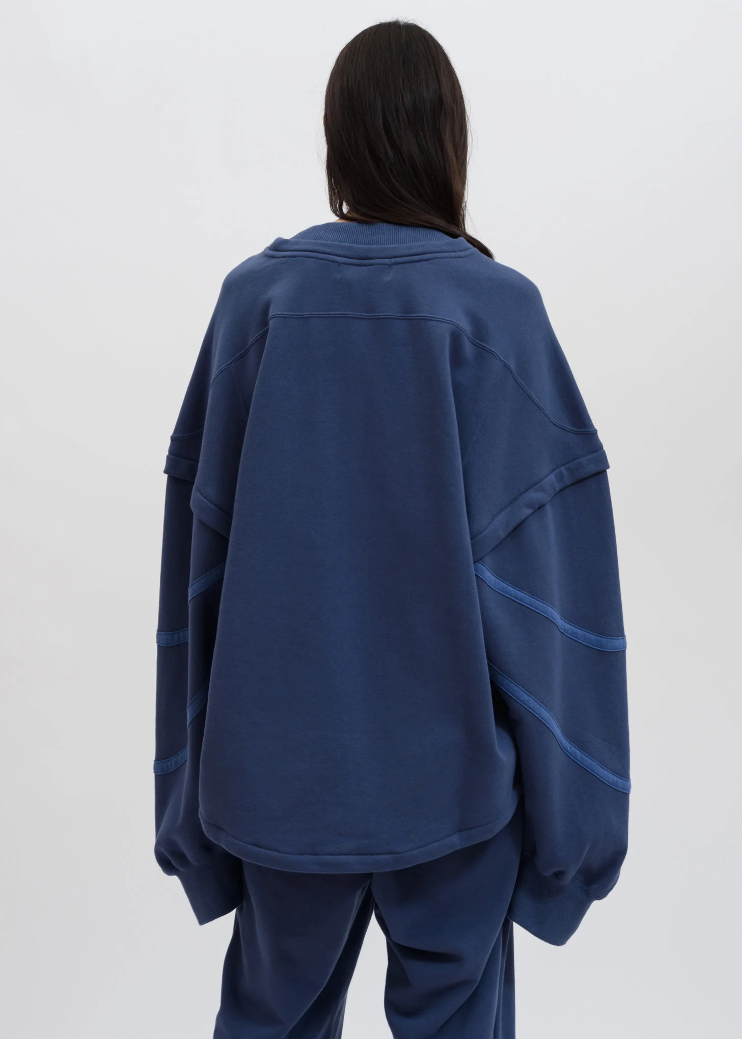 Blue Patchwork Sweater - Image 3