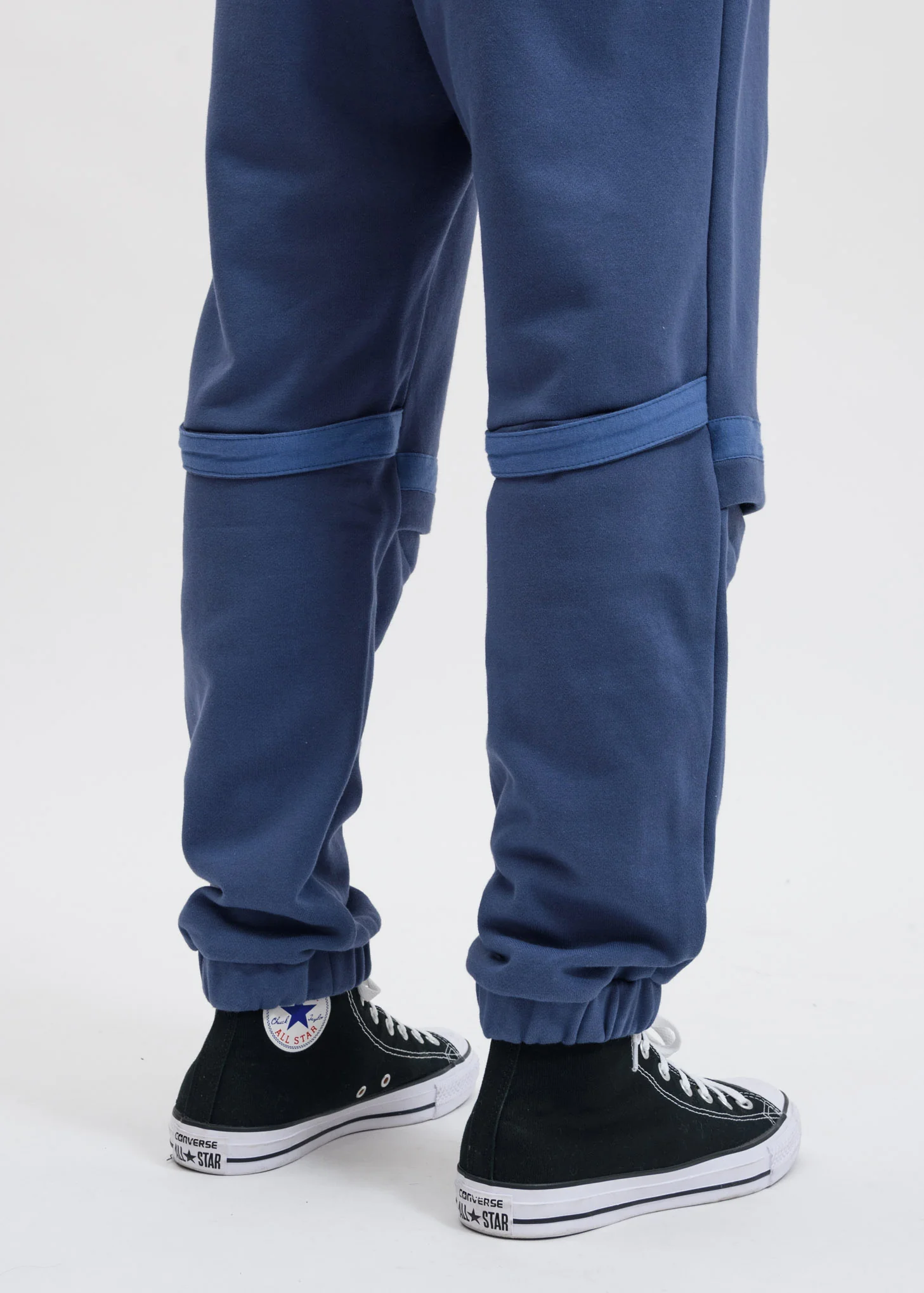 Blue Patchwork Sweatpants - Image 2