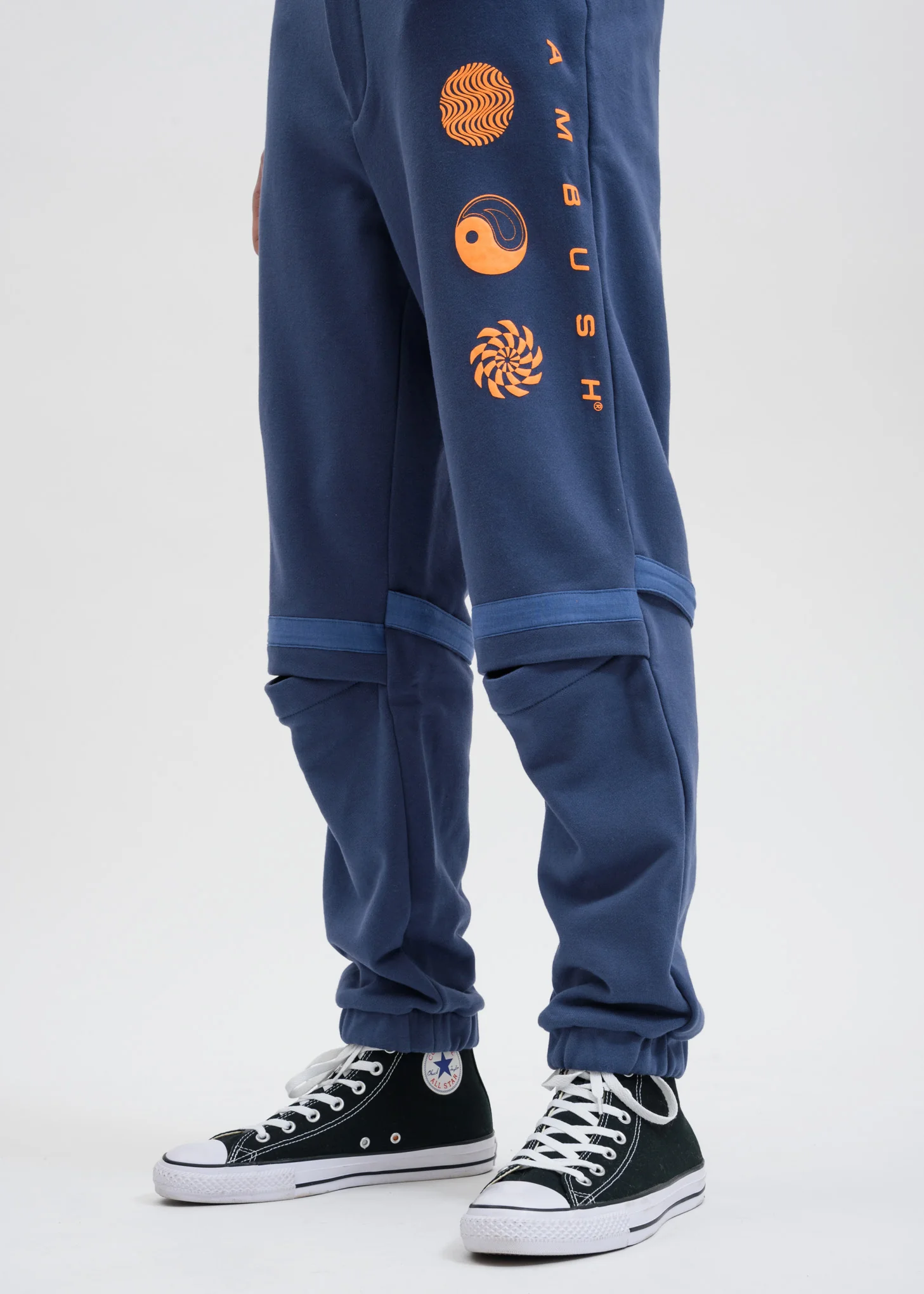 Blue Patchwork Sweatpants - Image 6