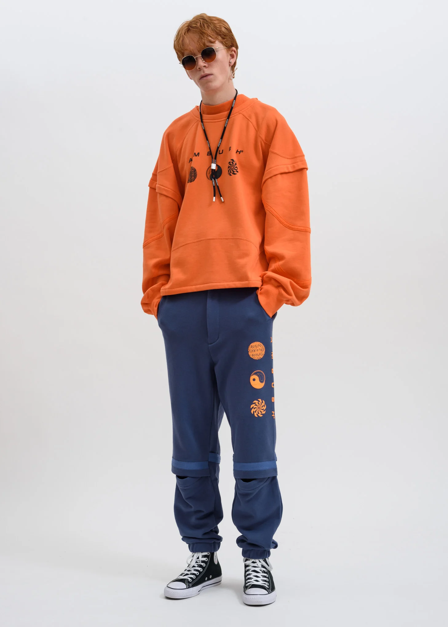 Blue Patchwork Sweatpants - Image 7