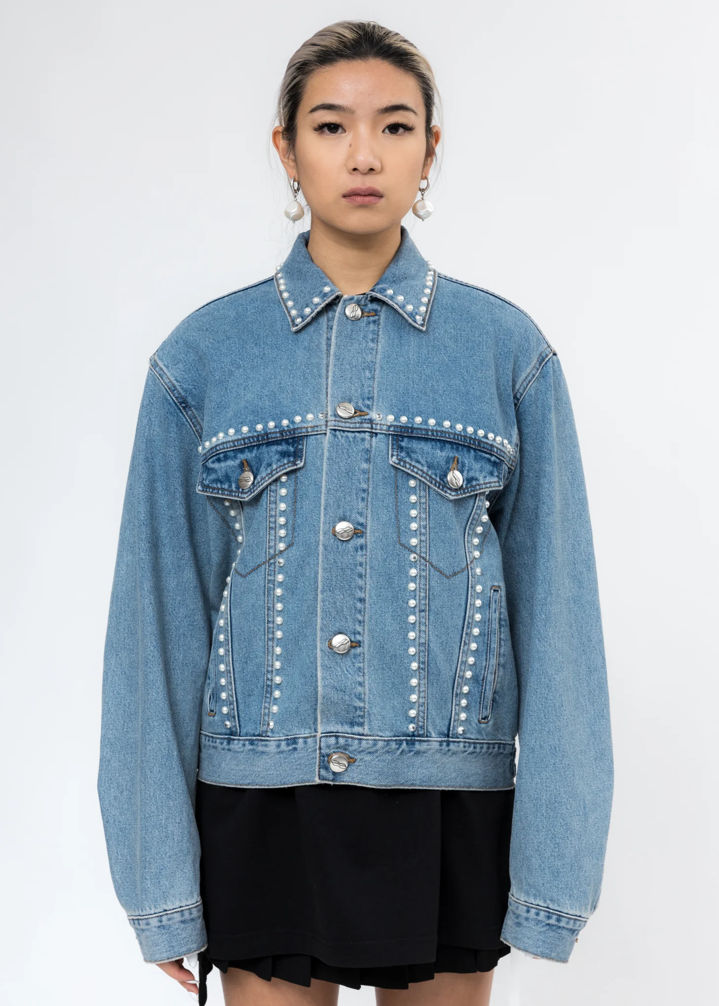 Blue Pearl Lining Denim Jacket
