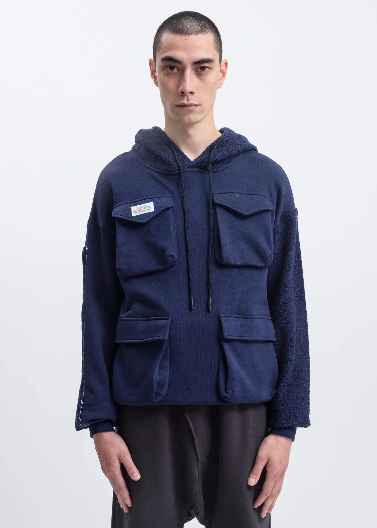 Blue Pocket Hoodie