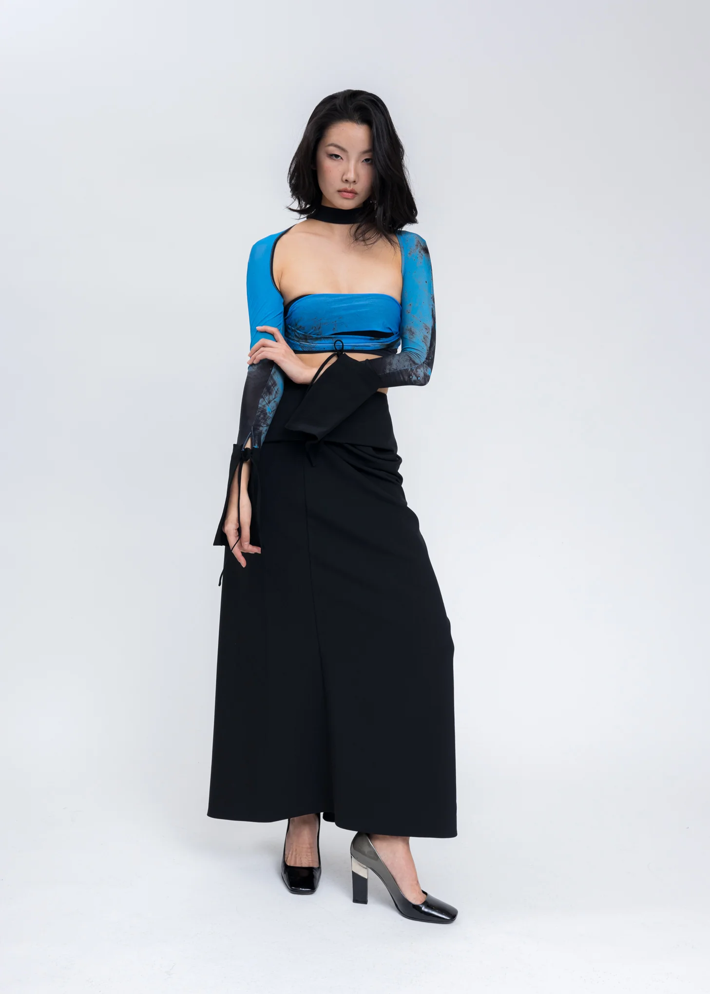Blue Printed Long Sleeves - Image 8