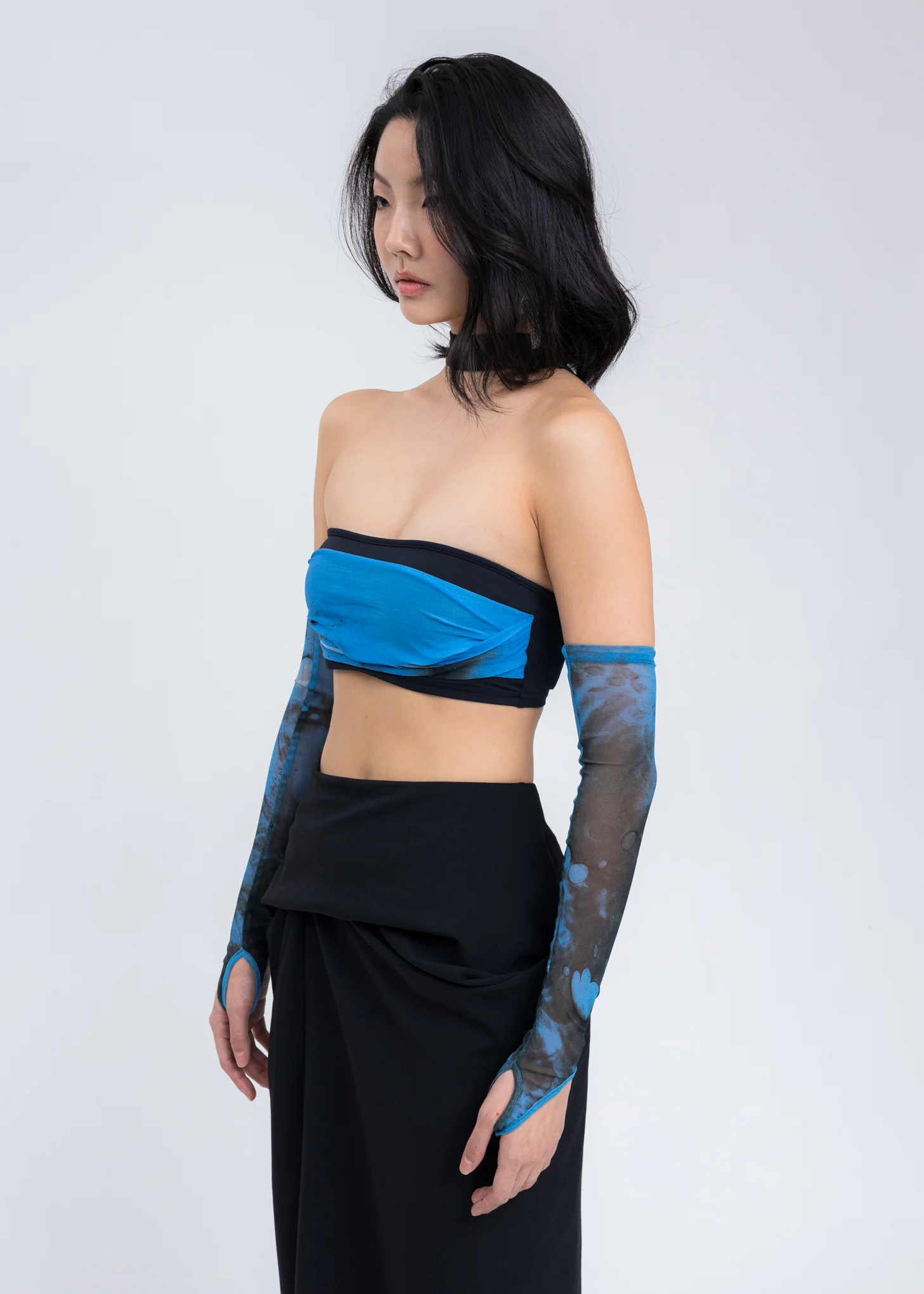Blue Printed Arm Sleeves - Image 5