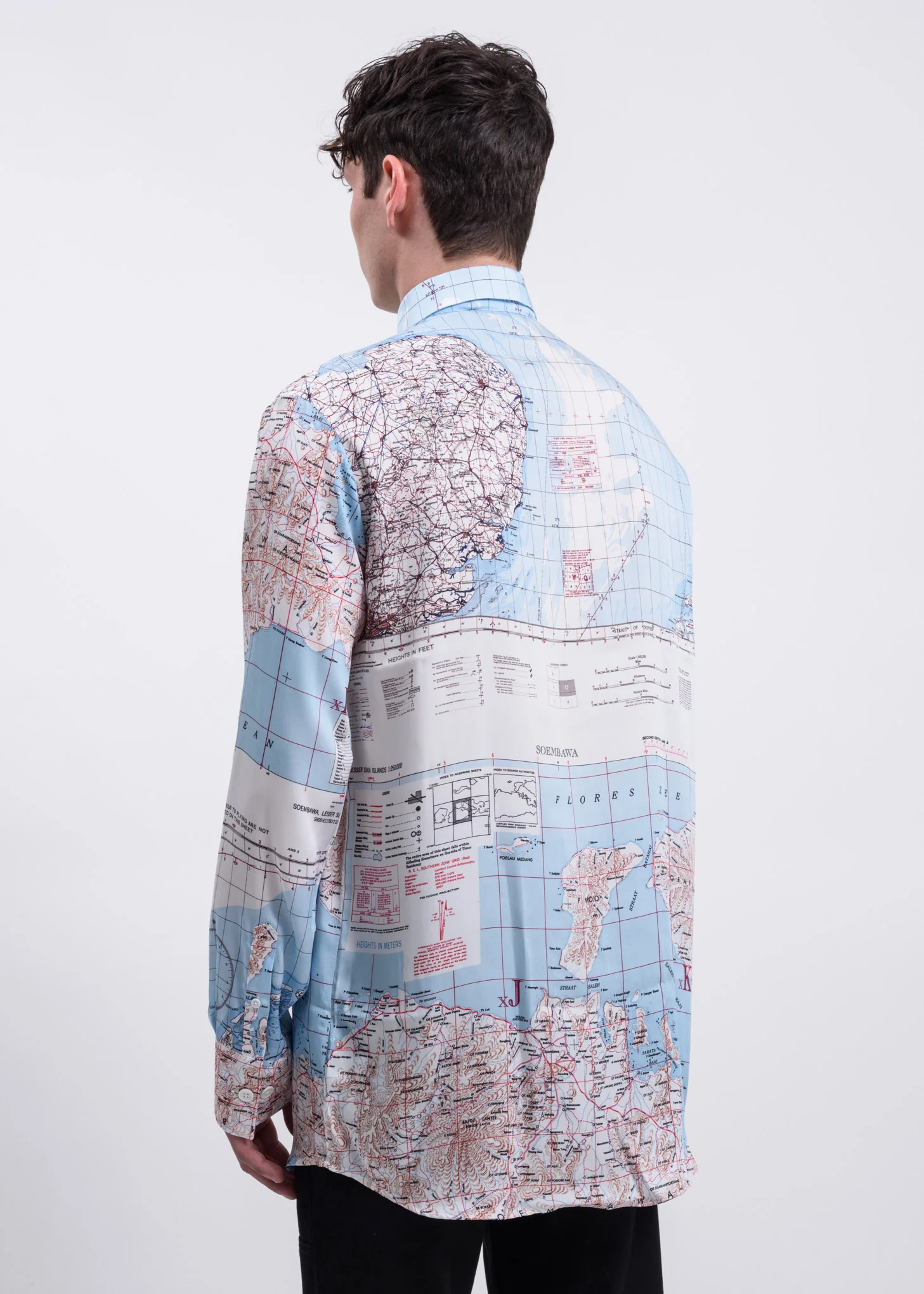 Blue Reflet Map Shirt - Image 5
