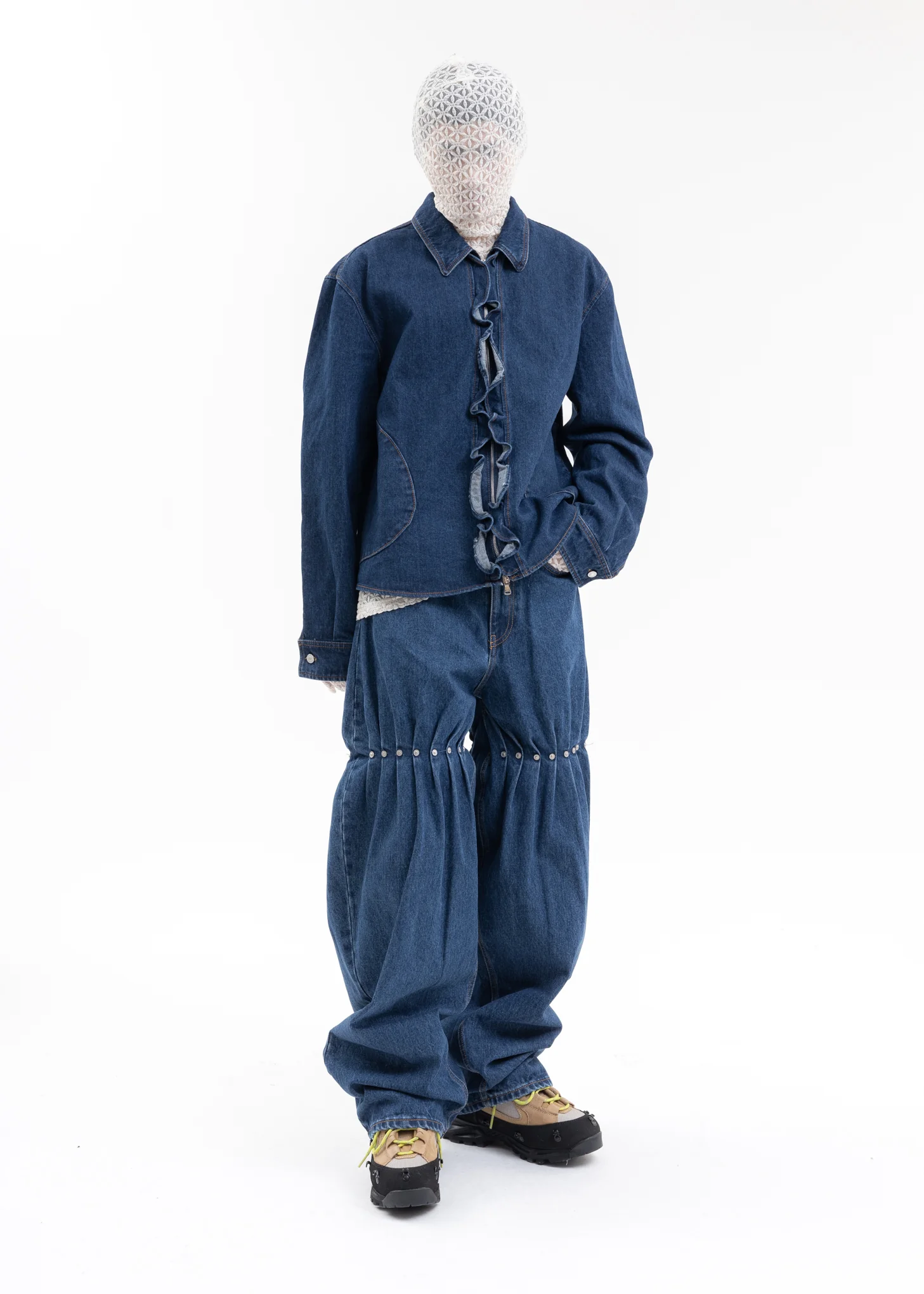 BLUE RIVET DENIM PANTS - Image 8
