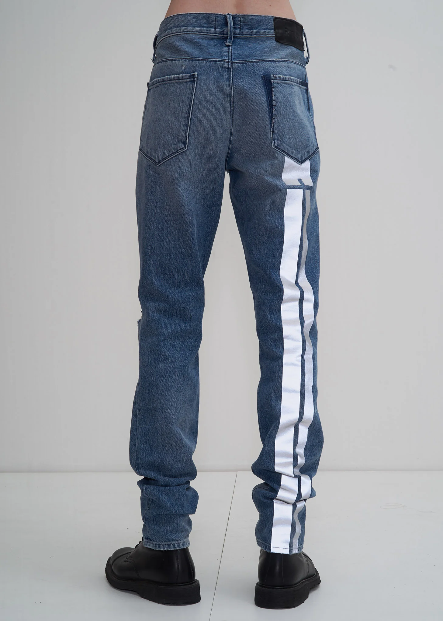 Blue Skinny Banner Jean - Image 2