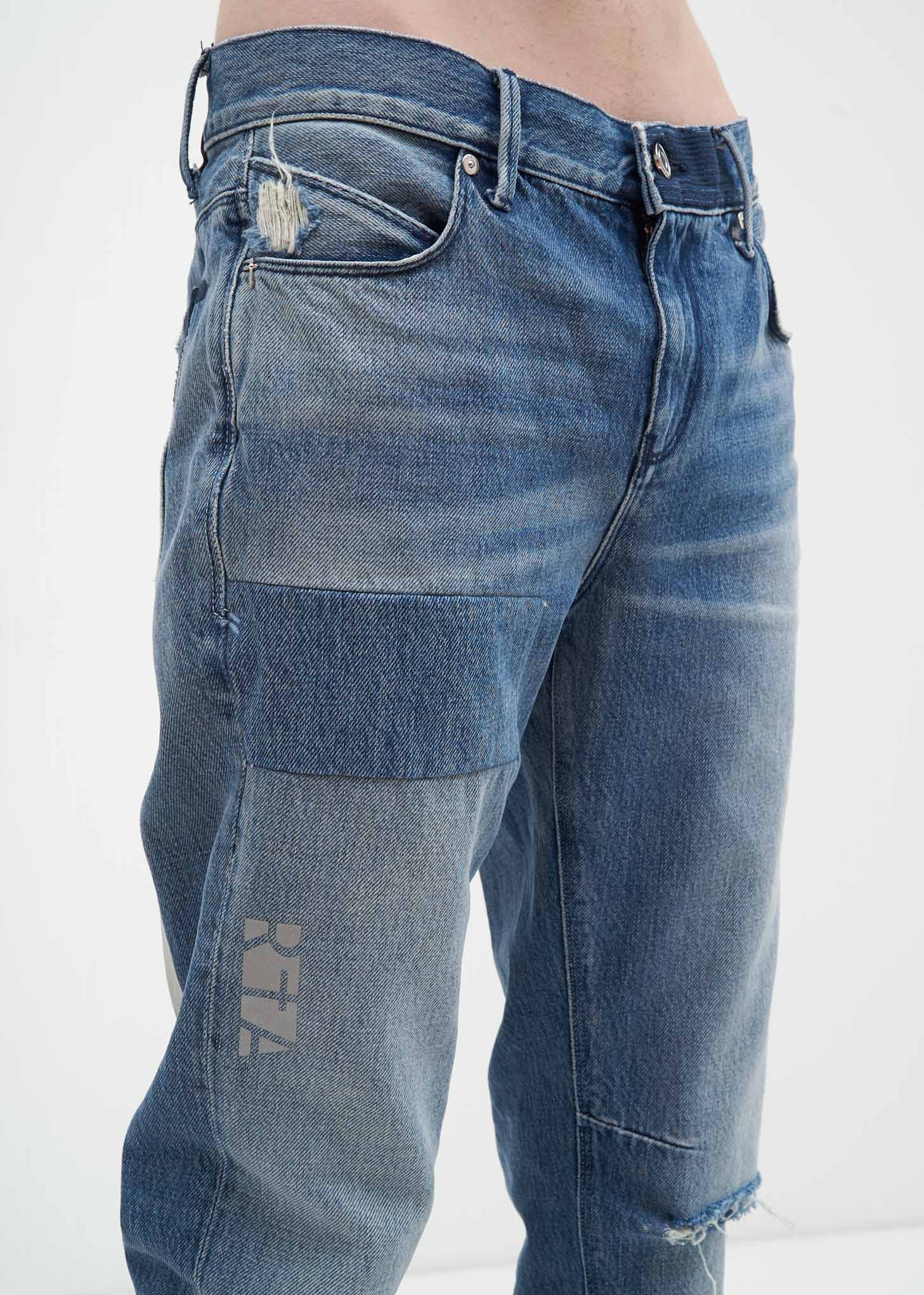 Blue Skinny Banner Jean - Image 5