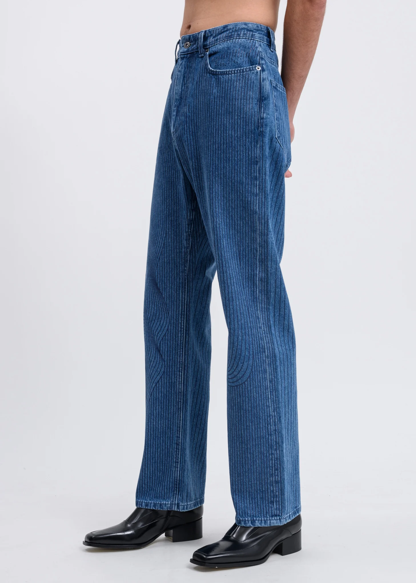 Blue Small Line Jeans