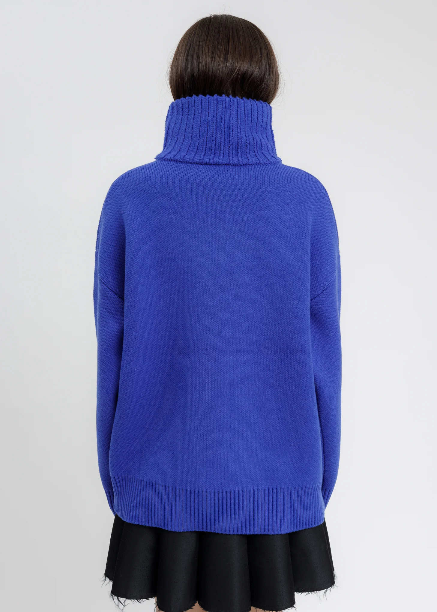 Blue Square Logo Pile Knit Jumper - Image 4