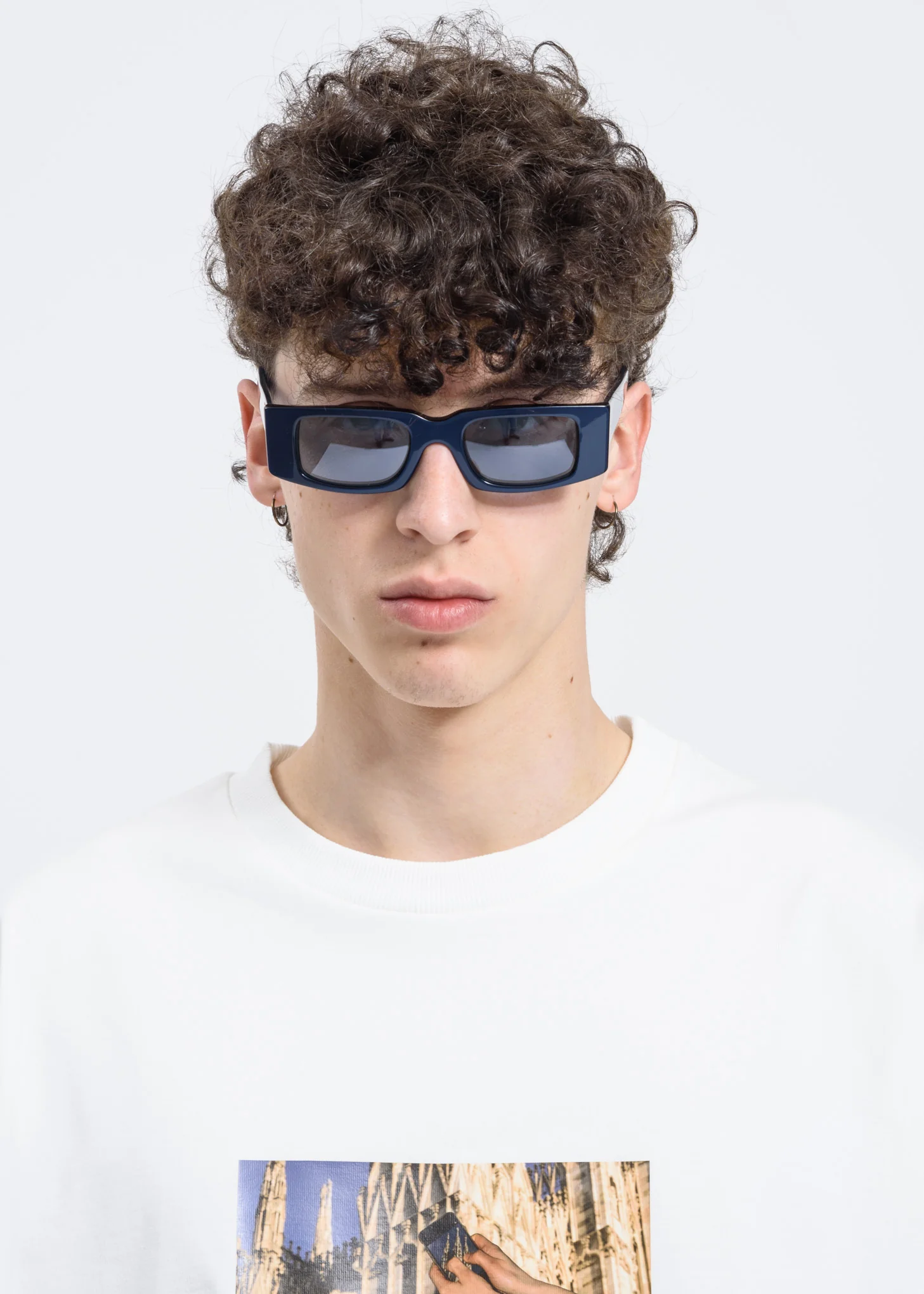 Blue Square Sunglasses - Image 4