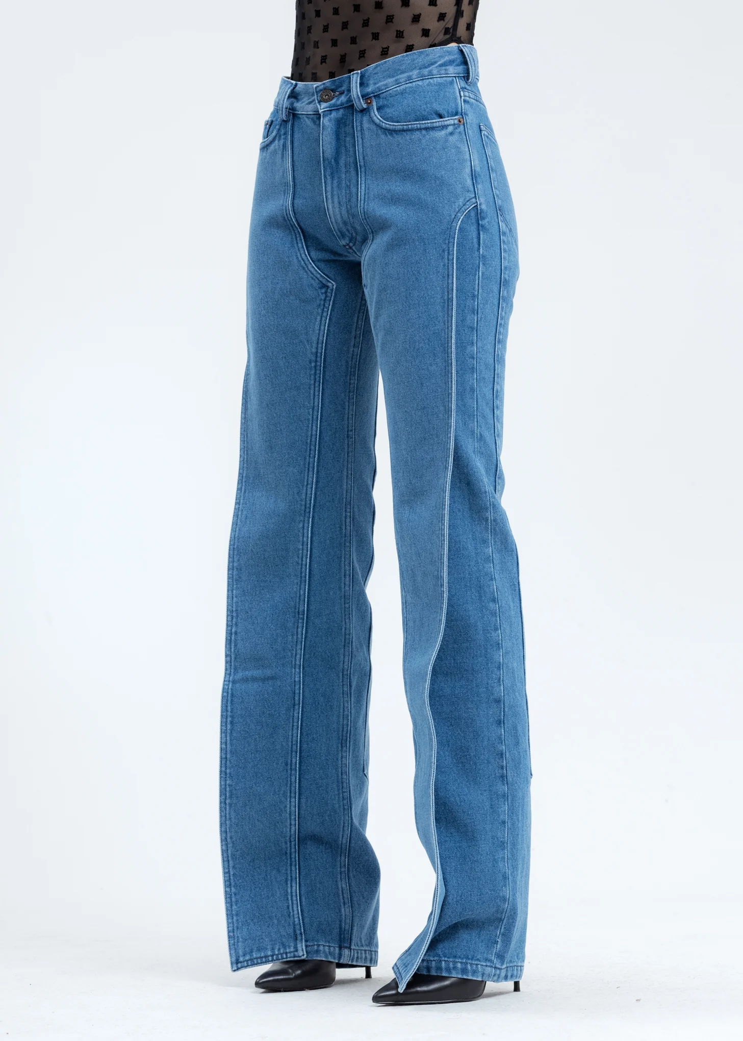 Blue Stonewash XL Pocket Jeans - Image 2