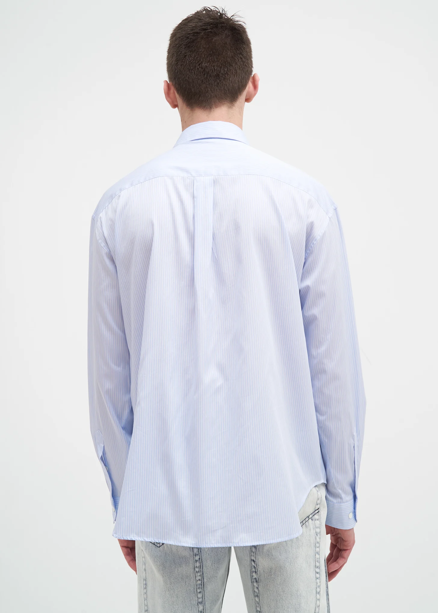 Blue Striped Skinny Shirt - Image 3