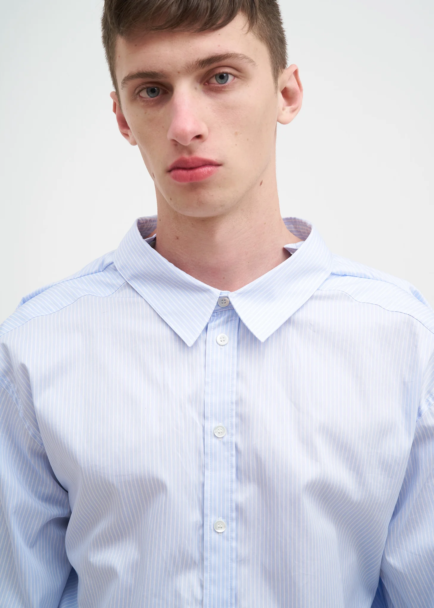 Blue Striped Skinny Shirt - Image 6