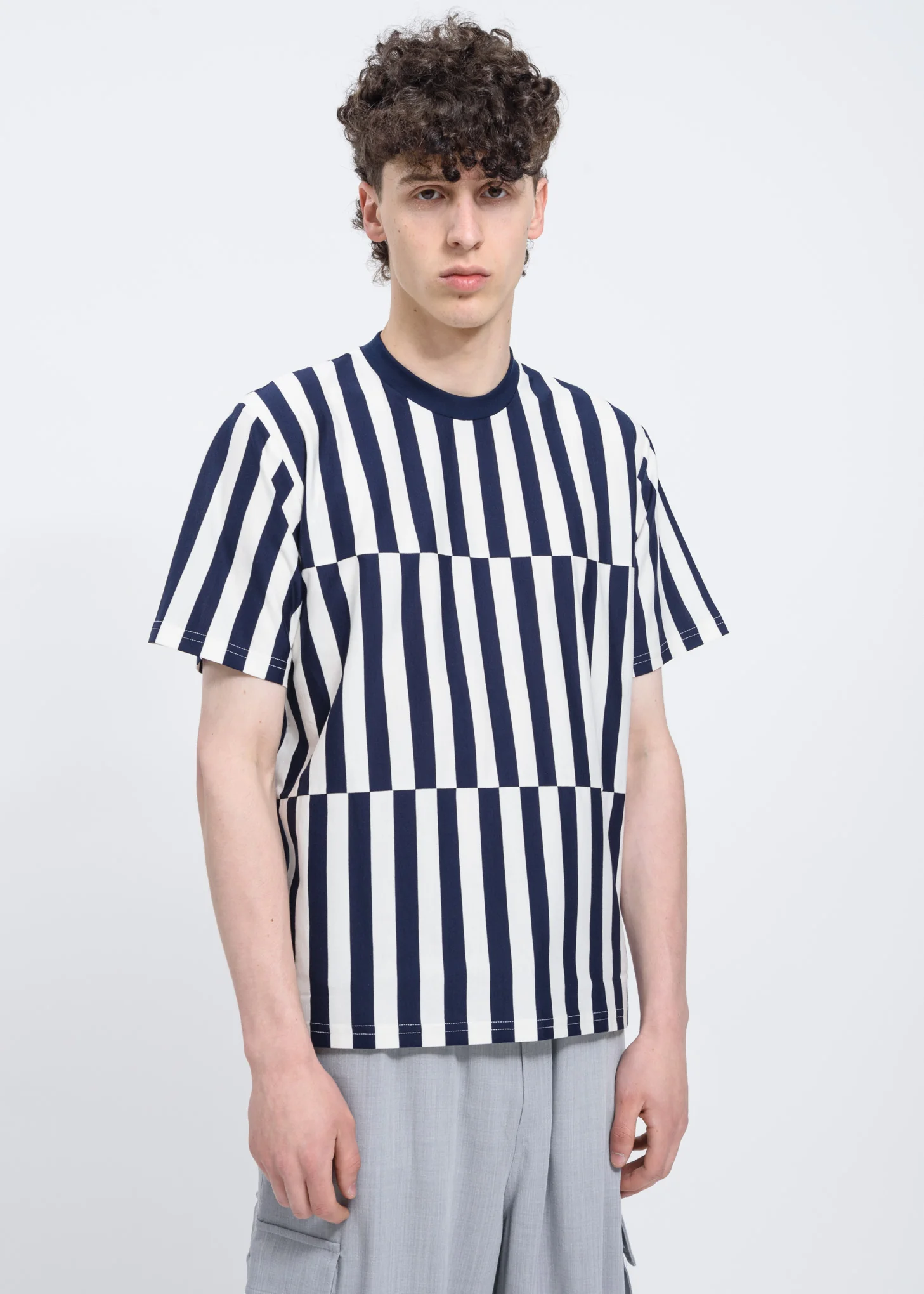 Blue Stripes Band T-Shirt