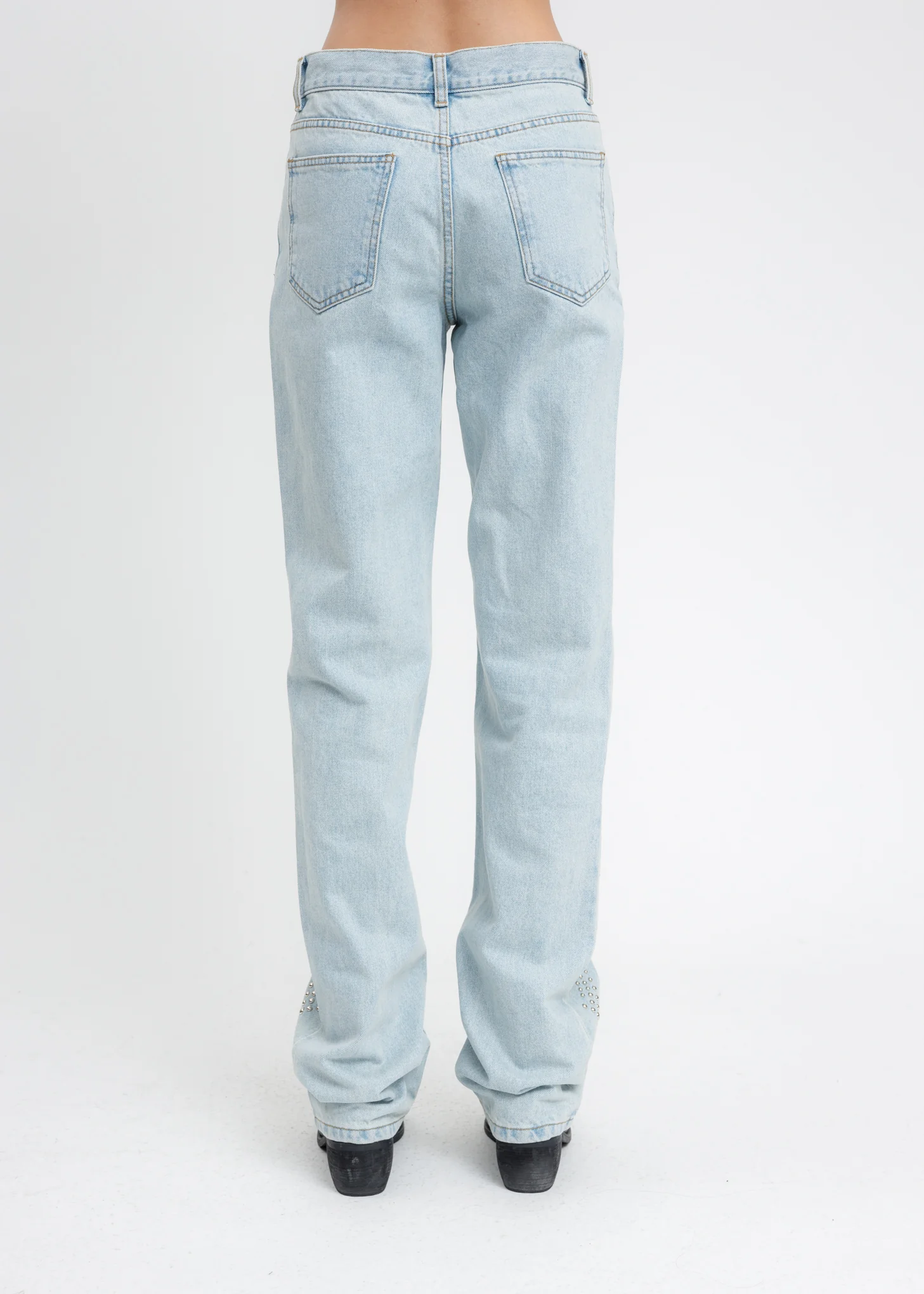 Blue Stud Artwork Pants - Image 4