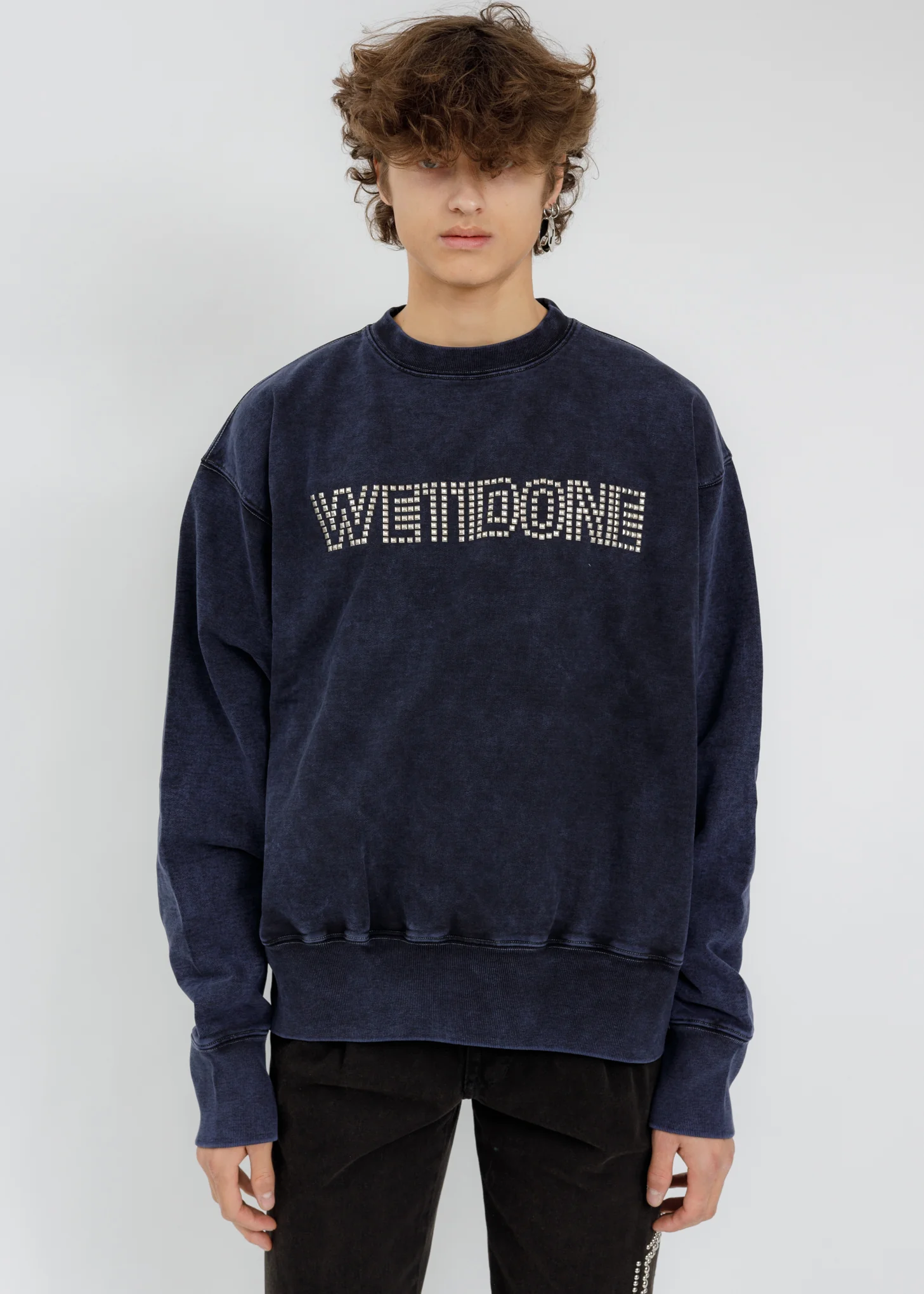 Blue Stud Logo Sweatshirt