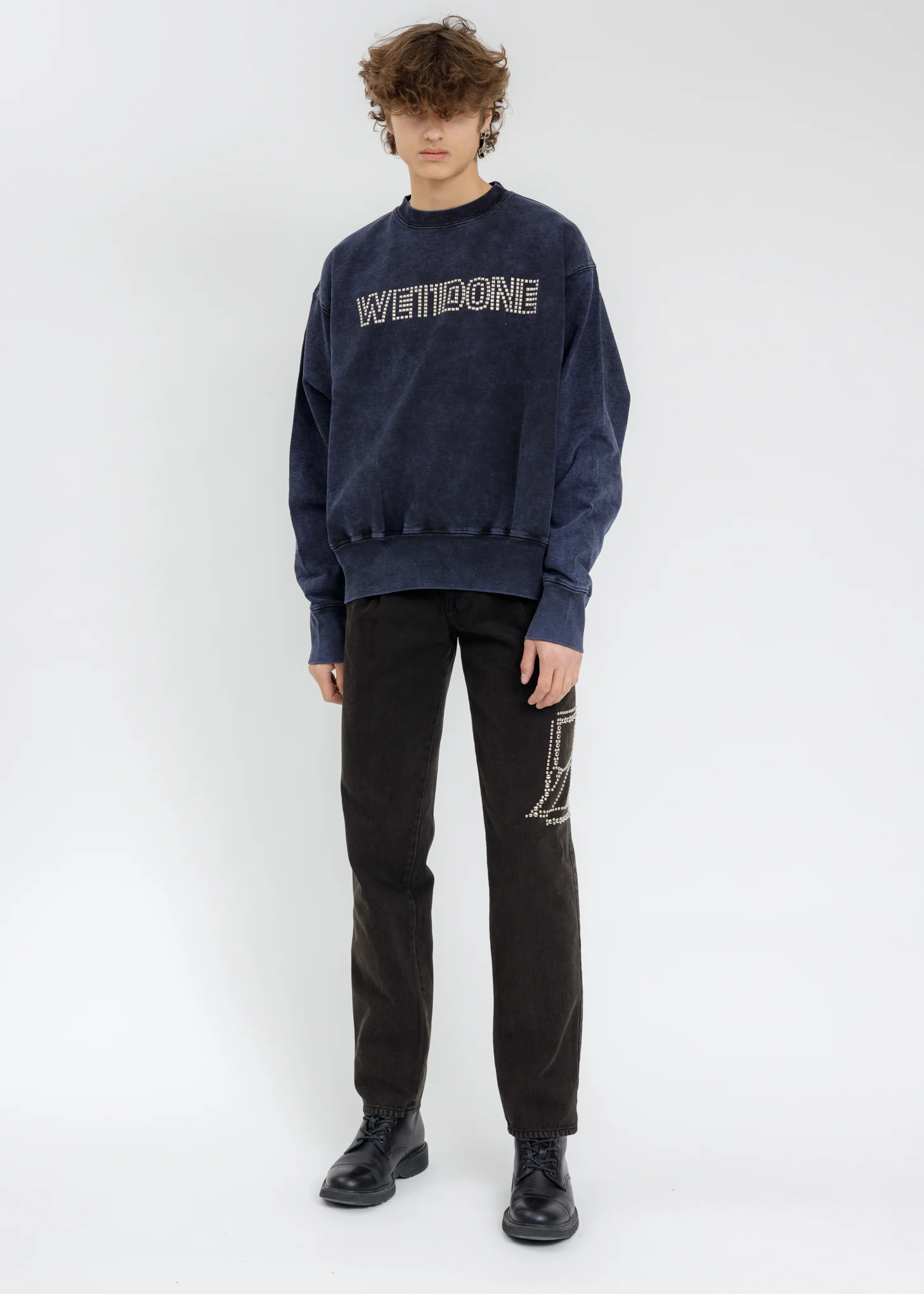 Blue Stud Logo Sweatshirt - Image 5