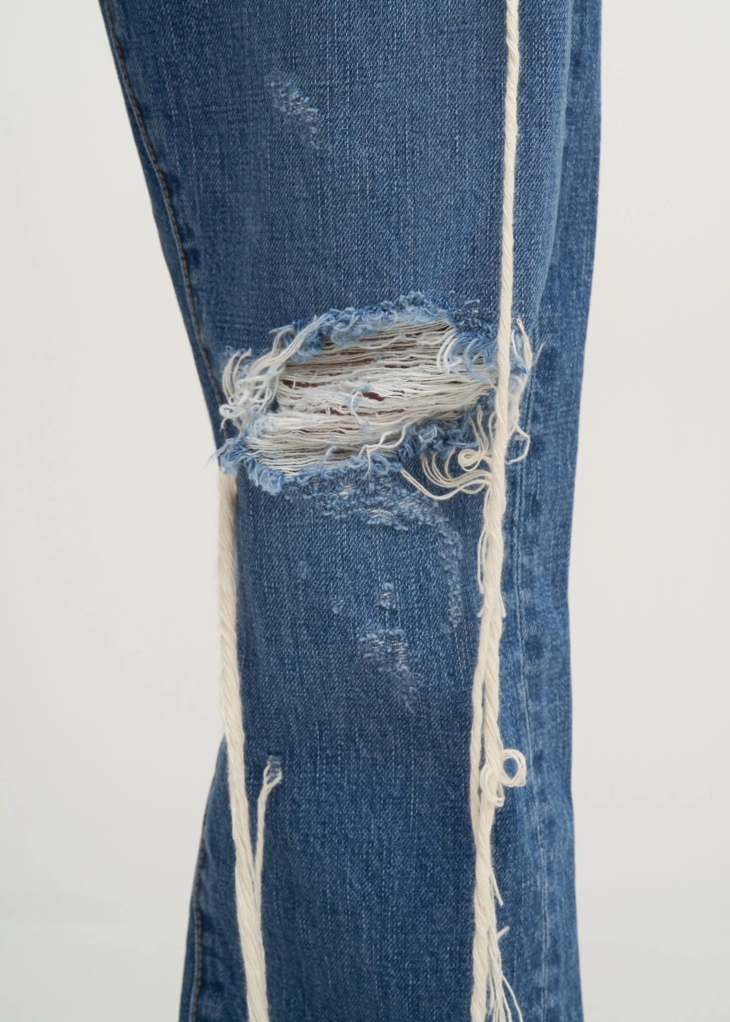 Blue Too Much Damage Denim Pants - Image 4
