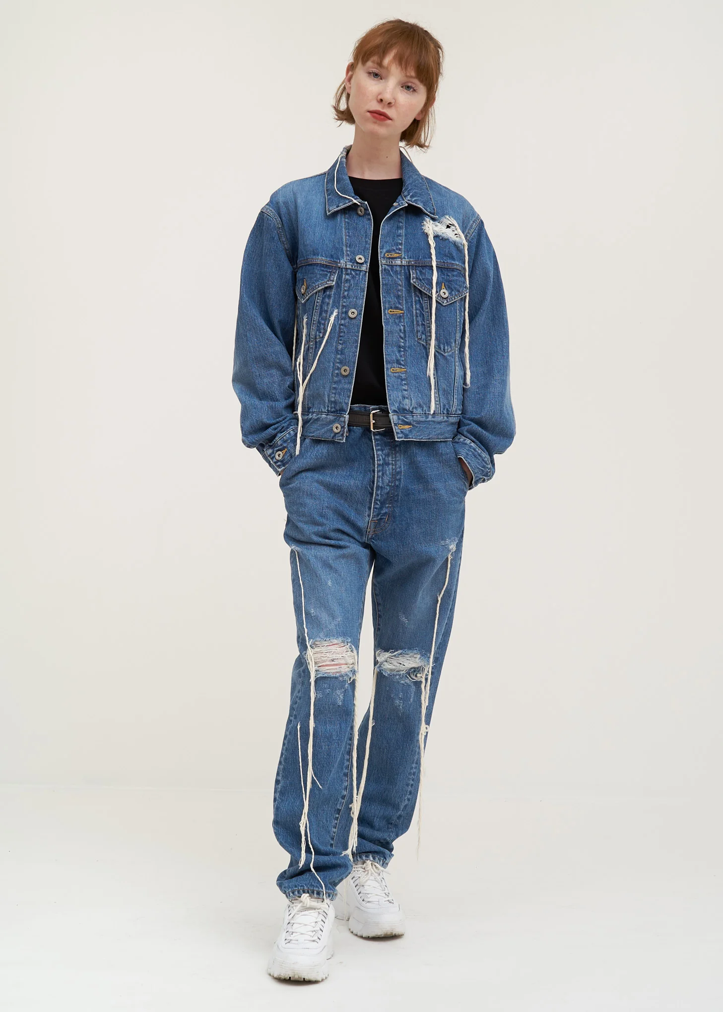 Blue Too Much Damage Denim Pants - Image 7