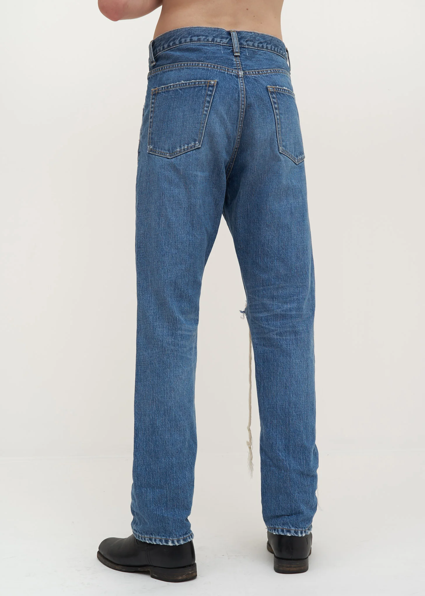 Blue Too Much Damage Denim Pants - Image 3